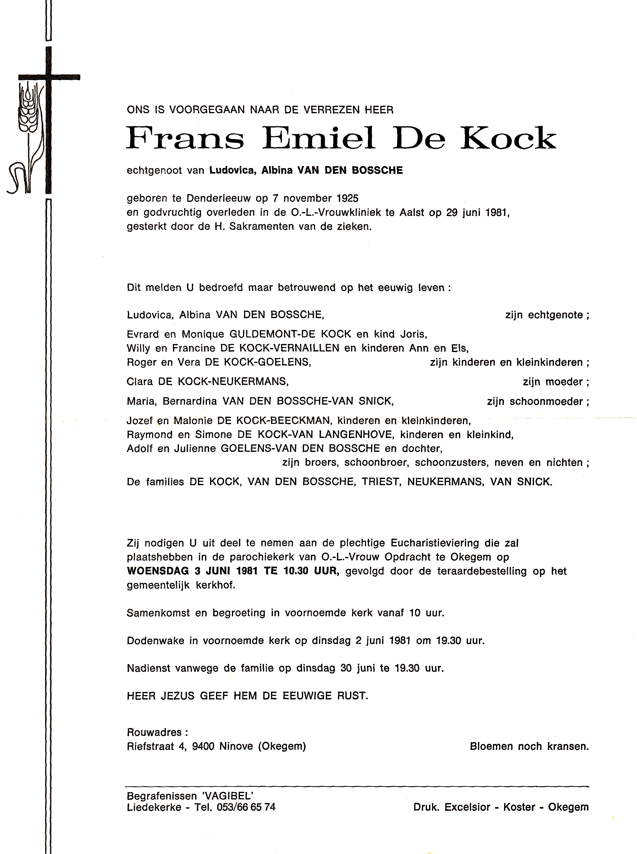 De Kock Frans Emiel 