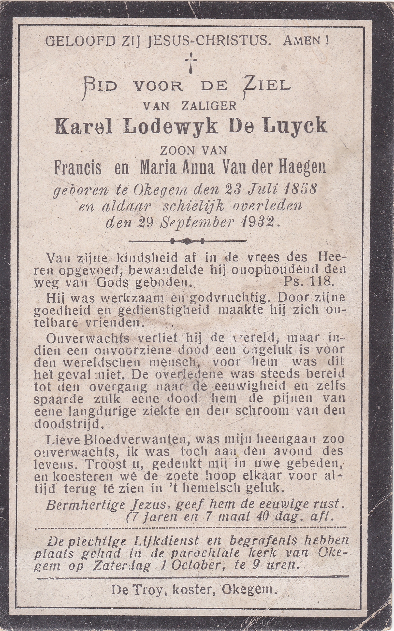 De Luyck Karel Lodewyk