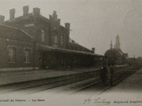 Ninove - Station - Achteraaan de kerktoren