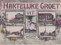 Okegem - Hartelijke Groet - Foto Malfroid Anderlecht - Uitg J-B Vanvarenberg - Ca 1910