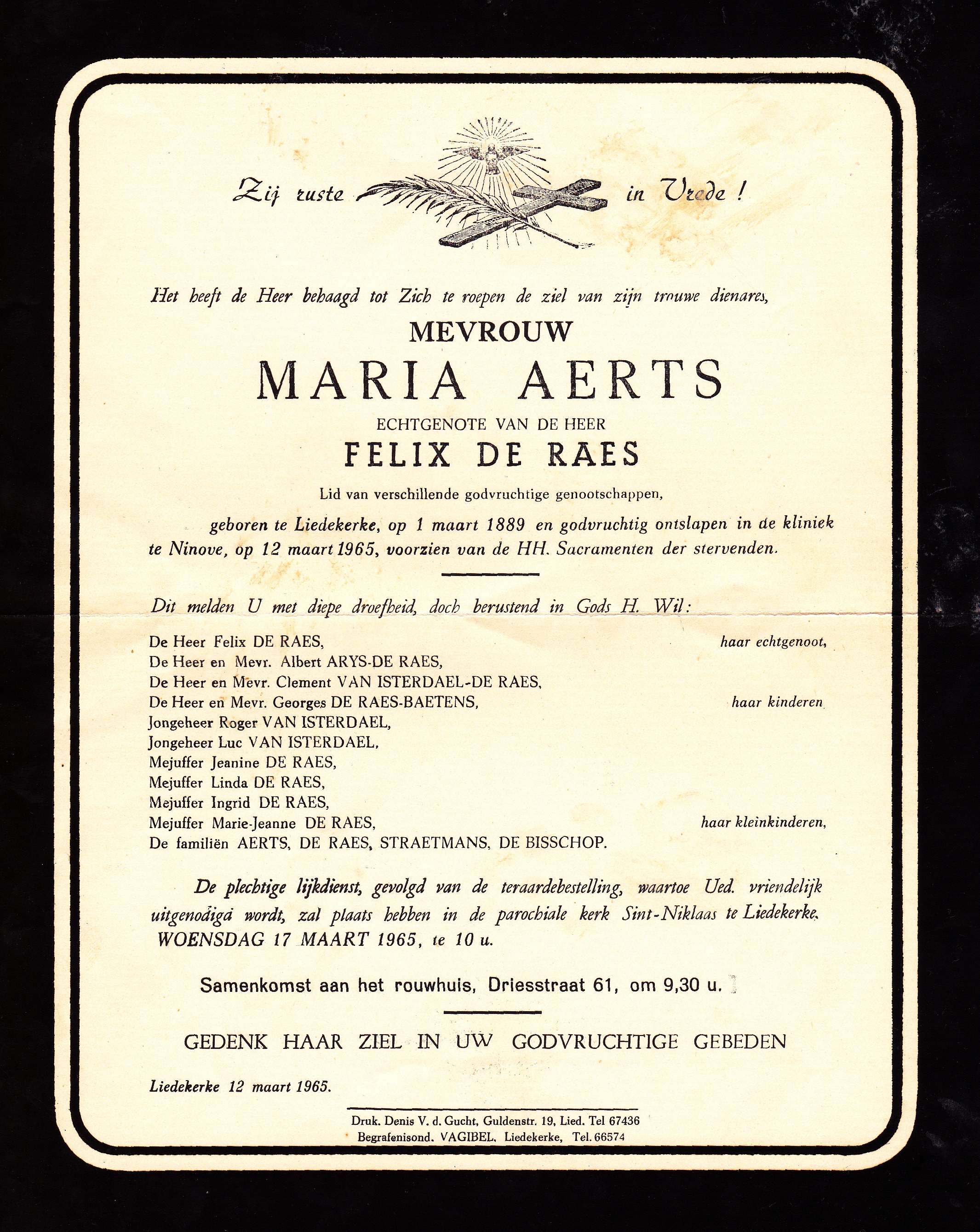 Aerts Maria (x De Raes) 