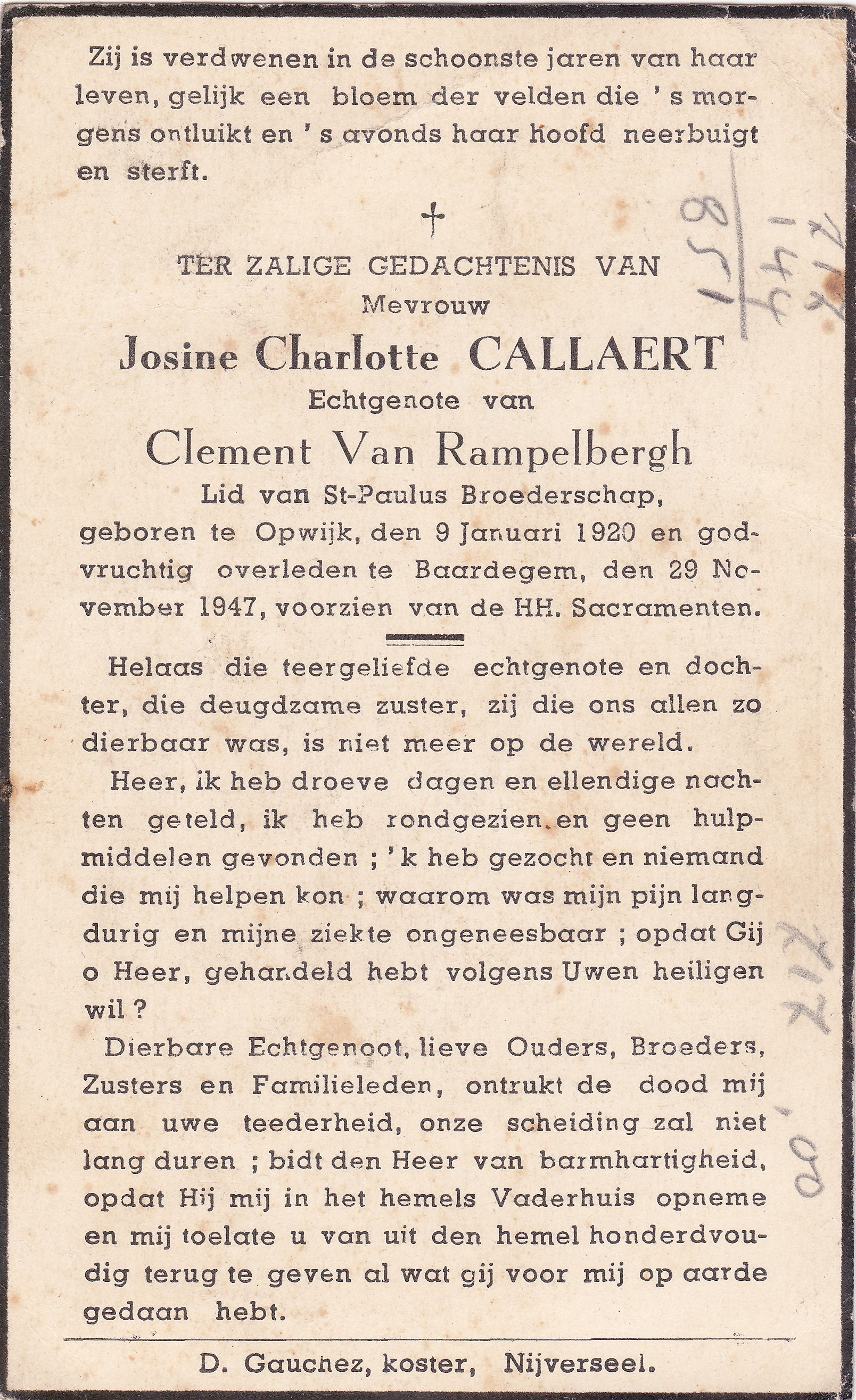 Callaert Josine Charlotte