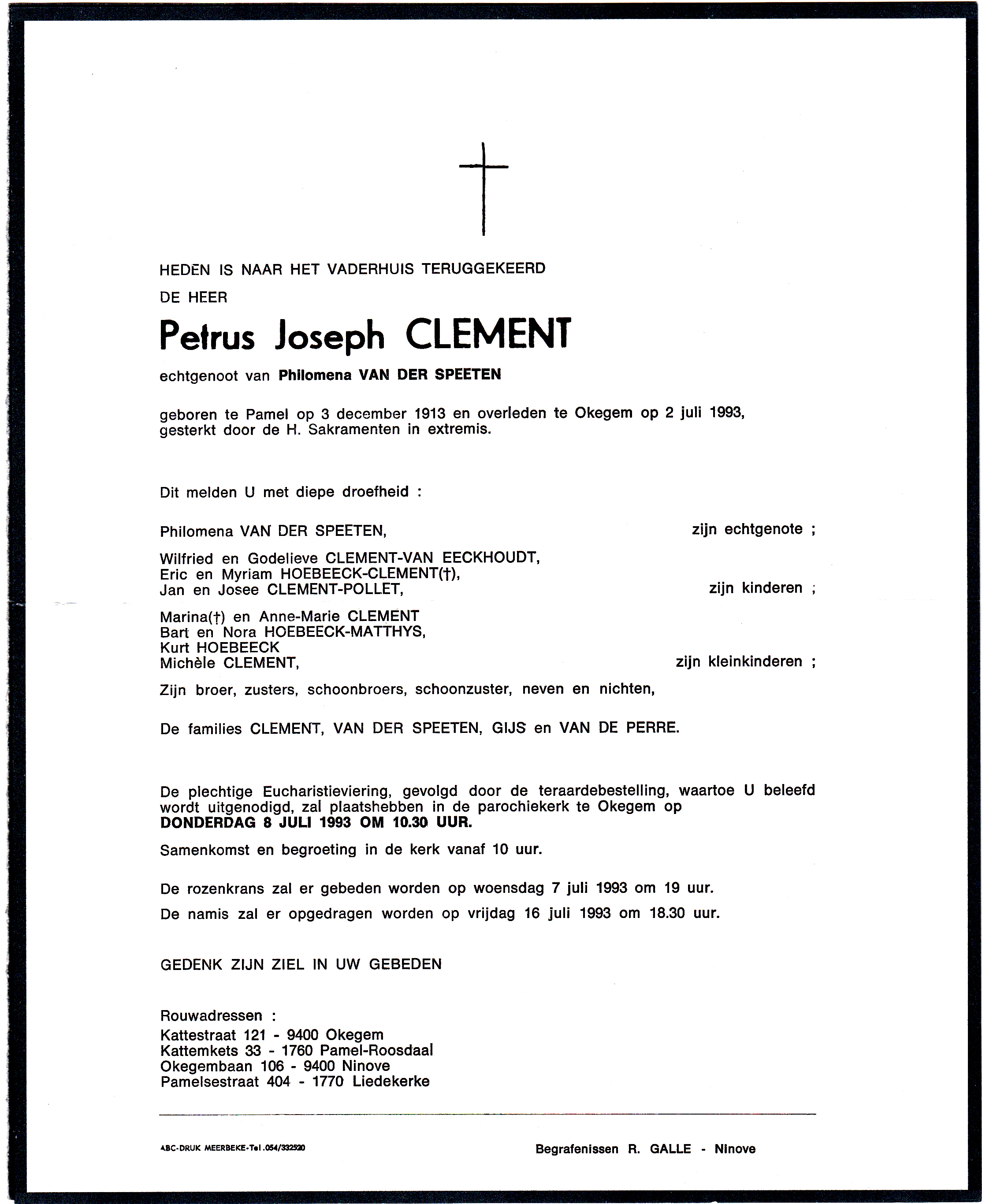 Clement Petrus Joseph  
