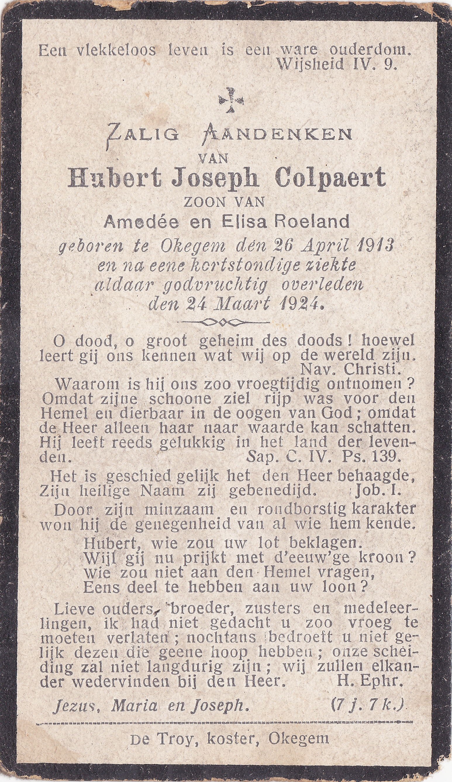 Colpaert Hubert Joseph