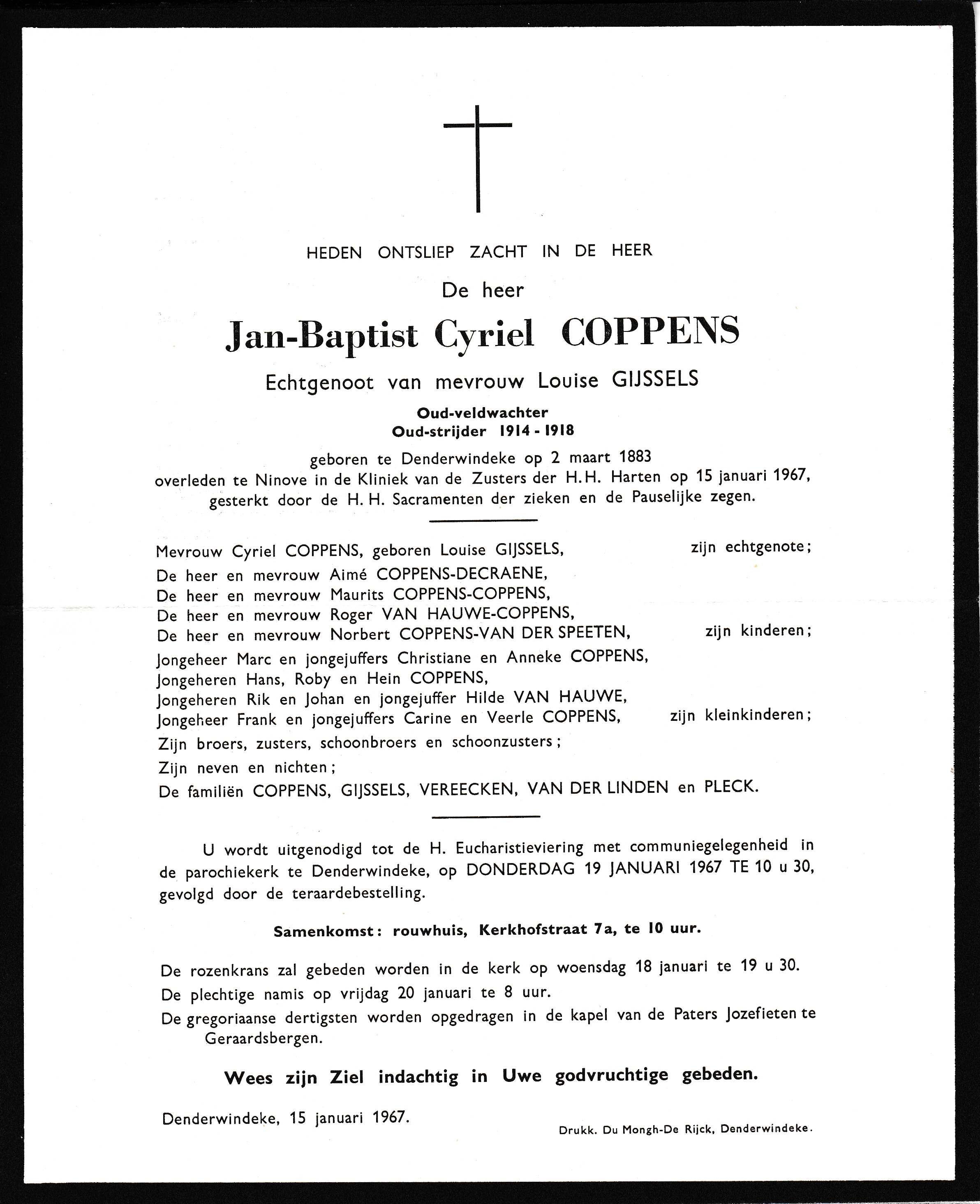 Coppens Jan Baptist Cyriel