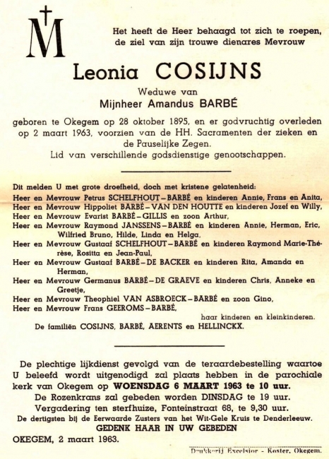 Cosijns Leonia   