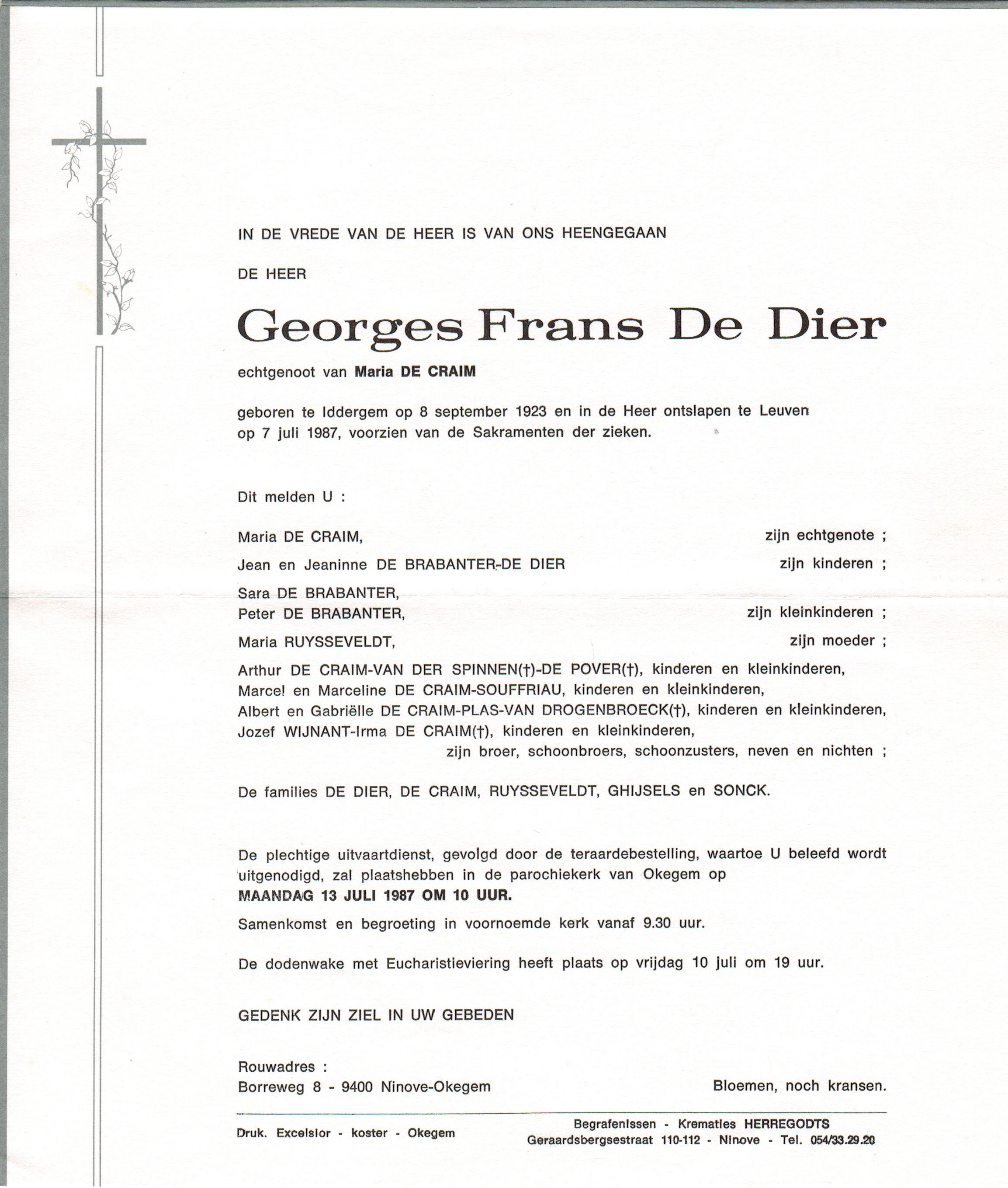 De Dier Georges Frans 