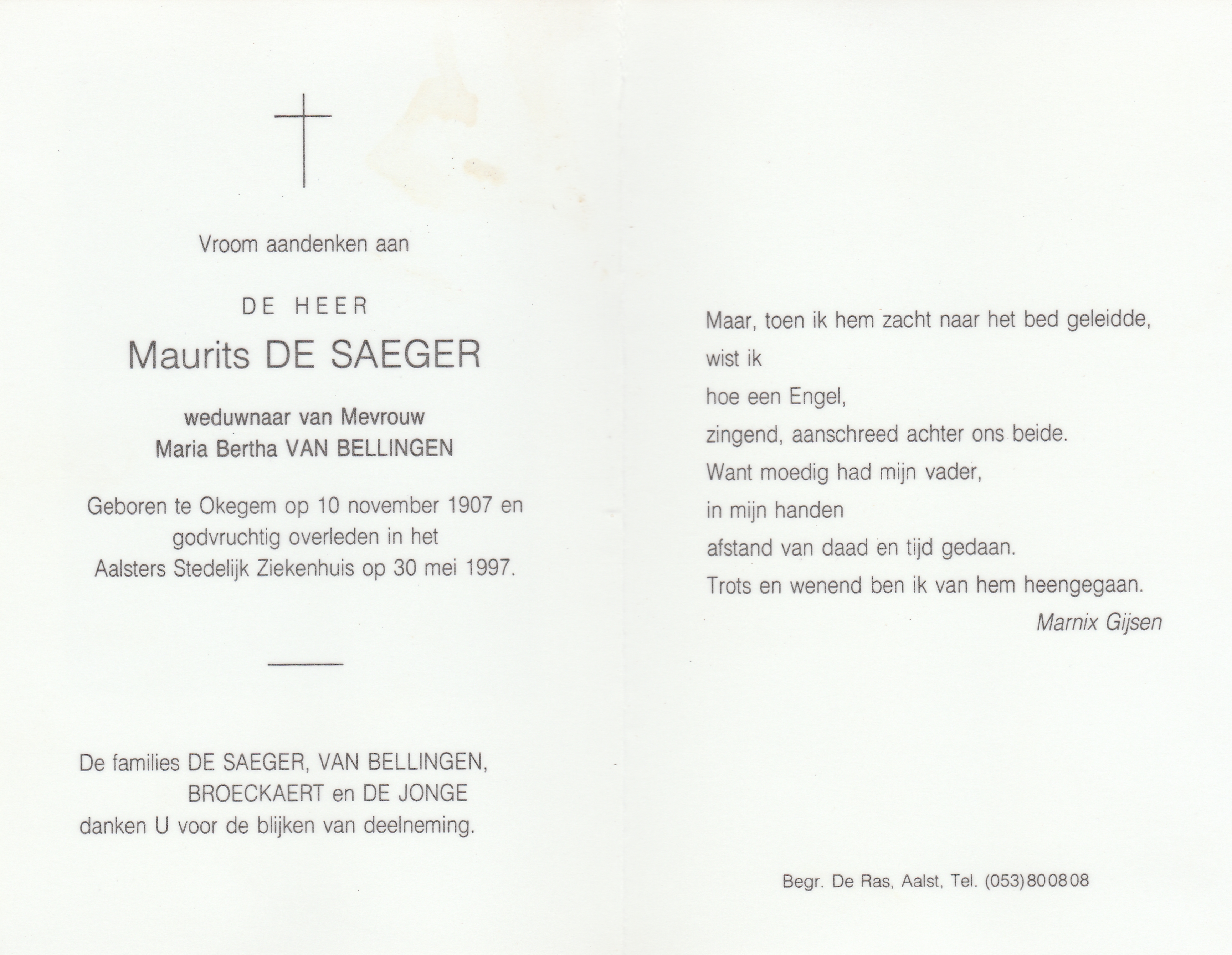 De Saeger Maurits (1997)
