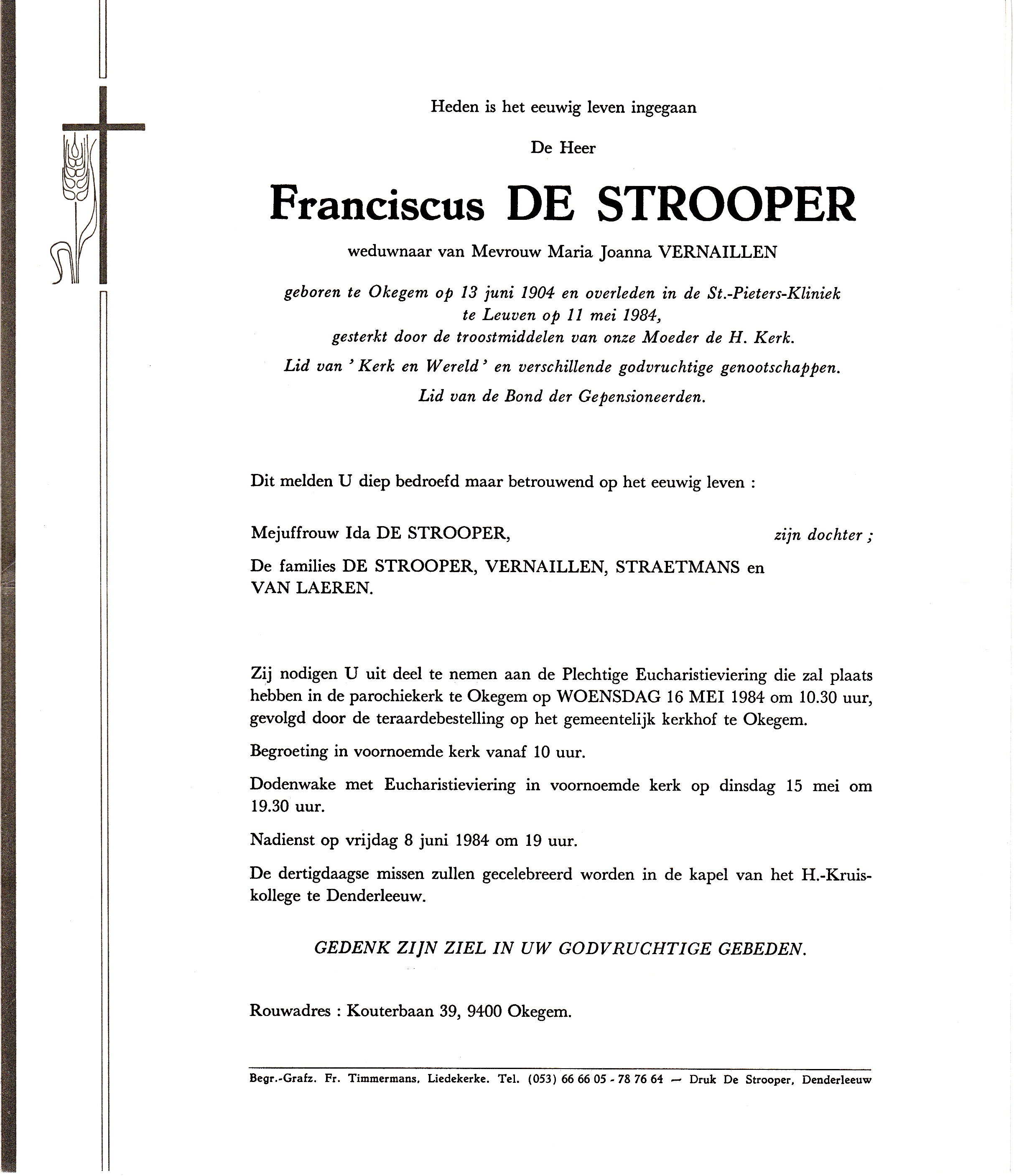 De Strooper Franciscus  