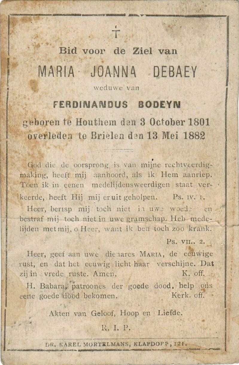 Debaey Maria Joanna