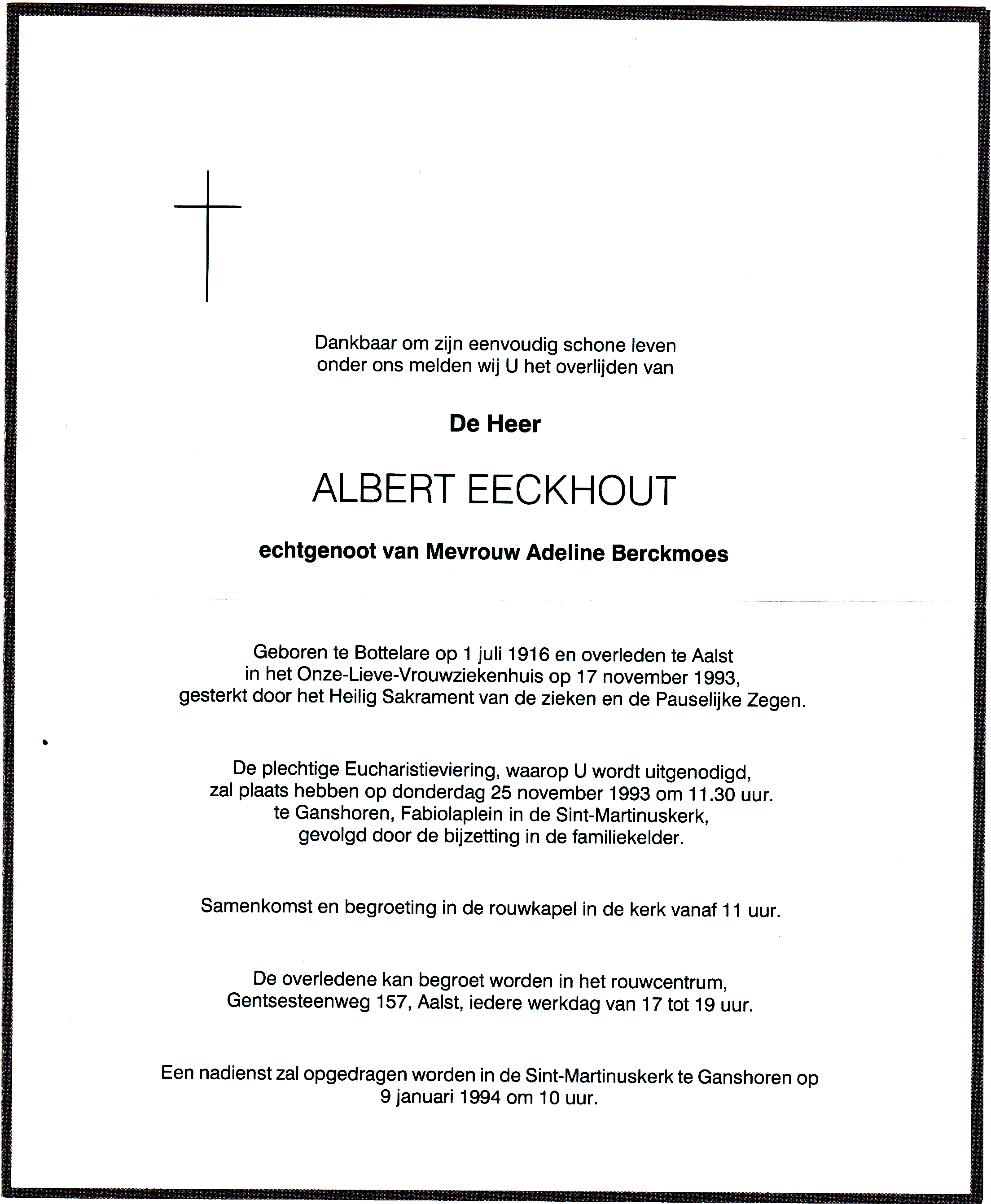 Eeckhout Albert  