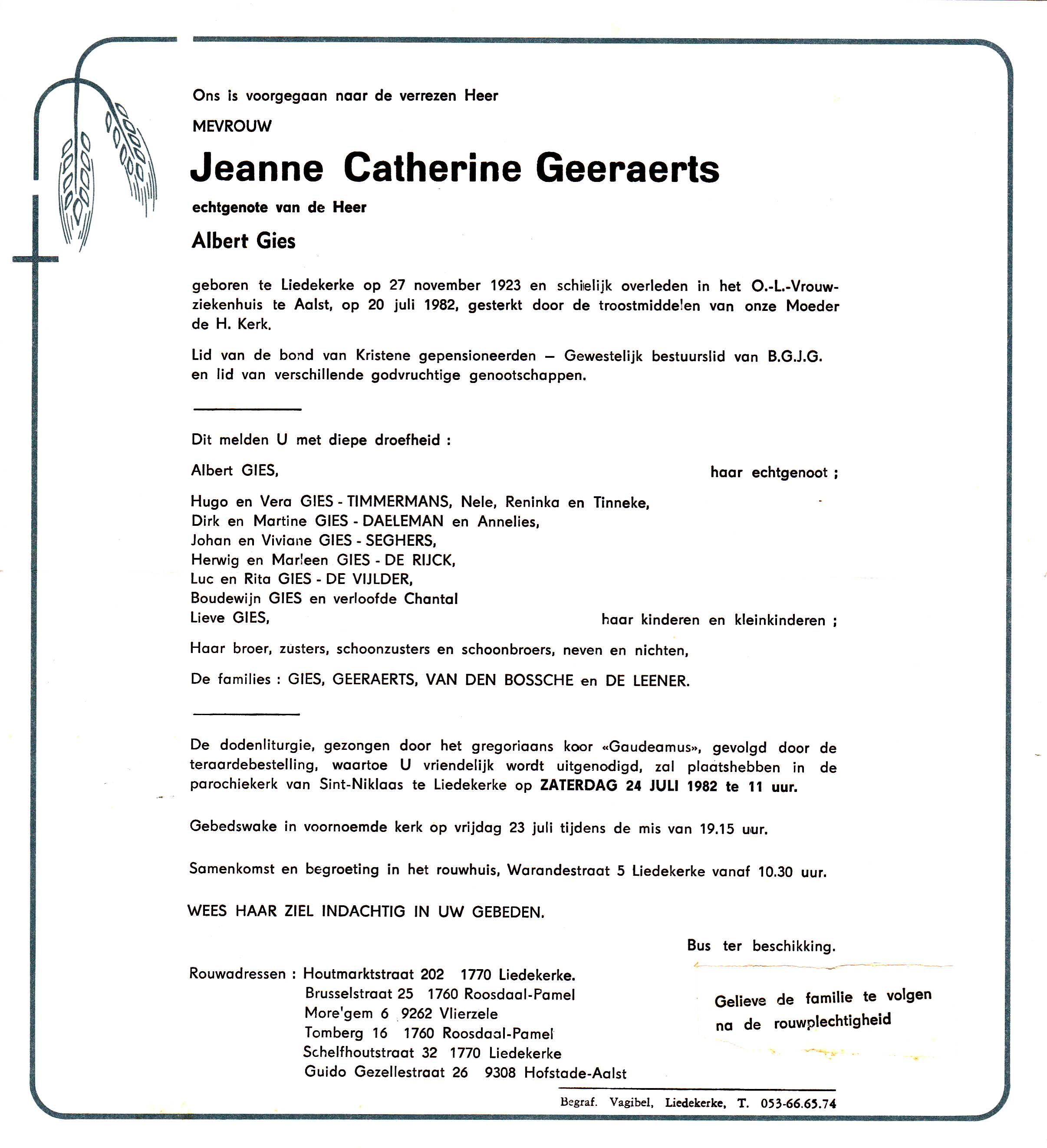 Geeraerts Jeanne Catherine 