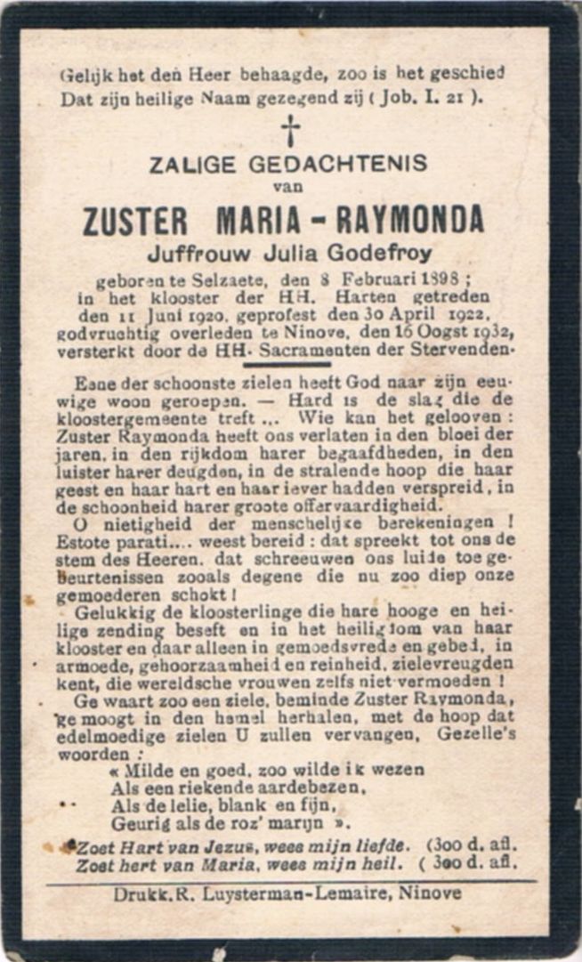 Godefroy Julia (zuster Maria Raymonda)