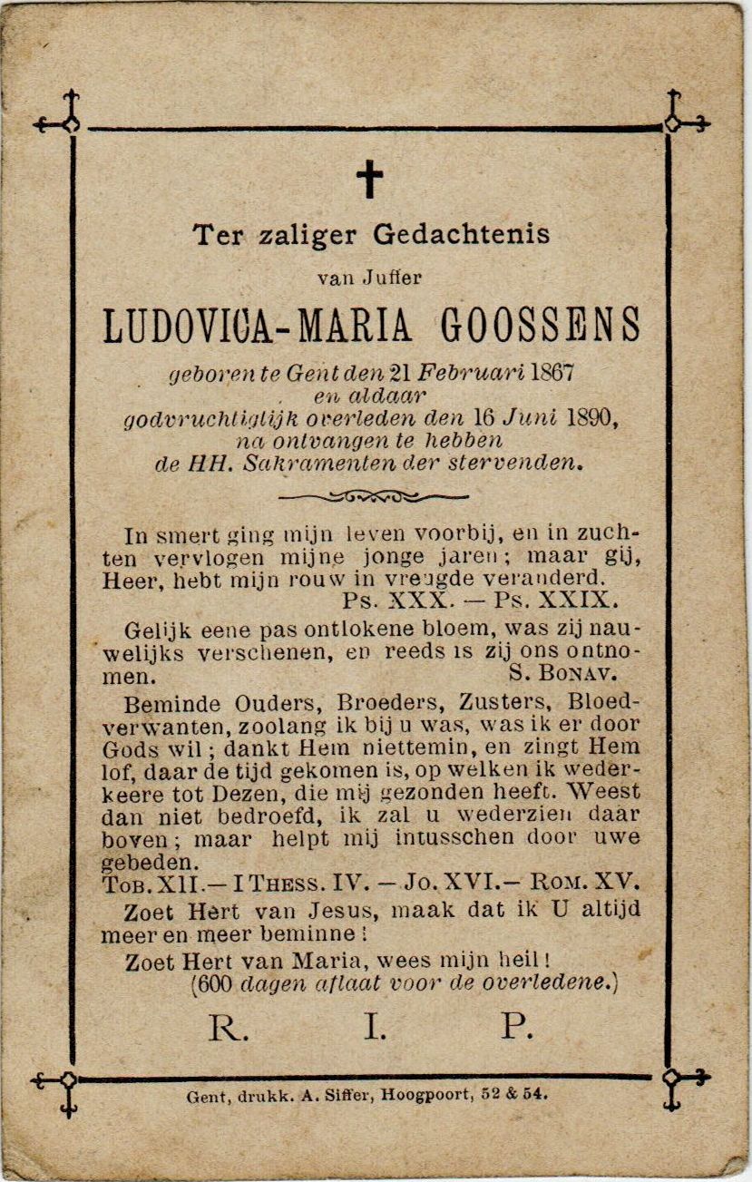 Goossens Ludovica Maria