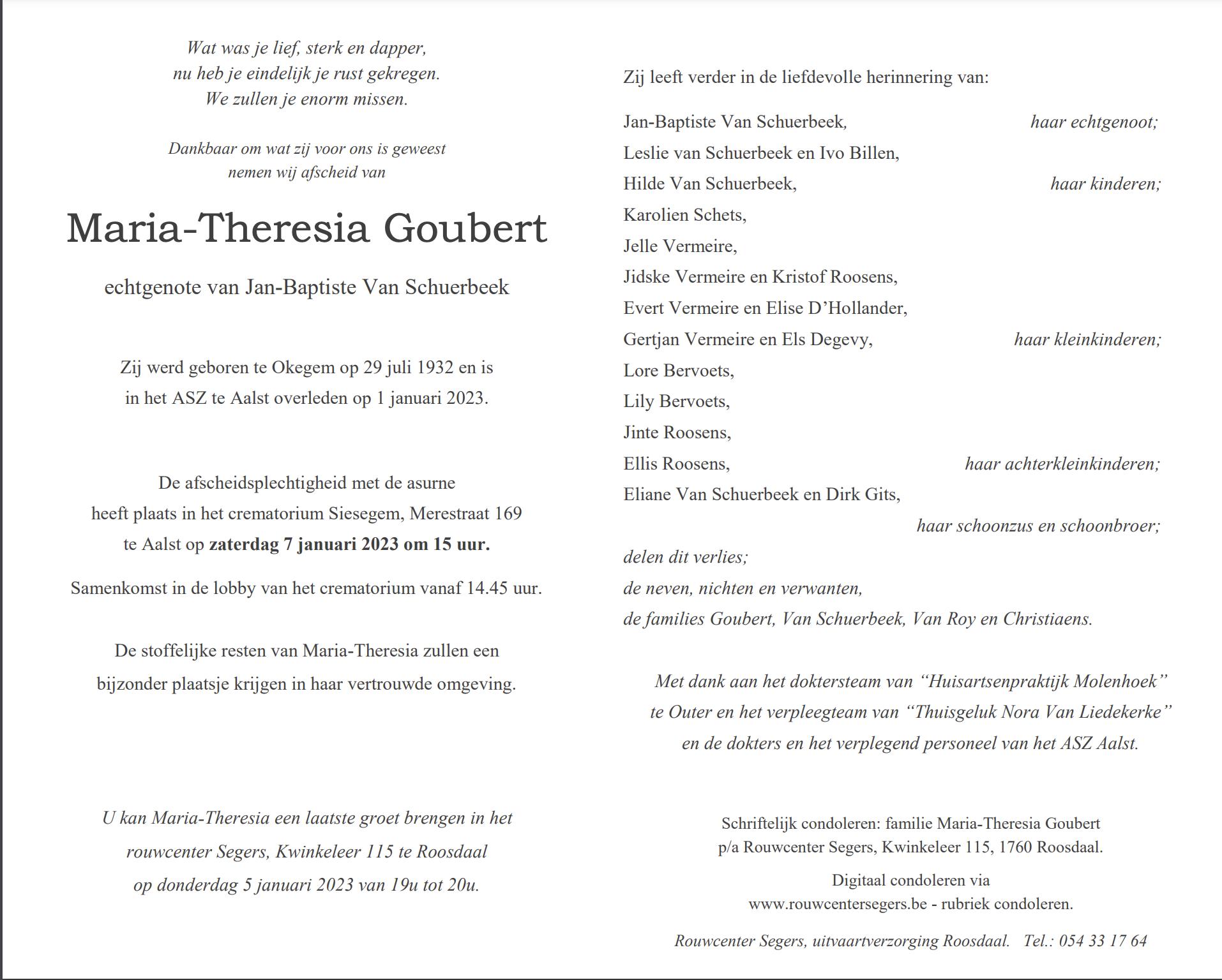 Goubert Maria-Theresia