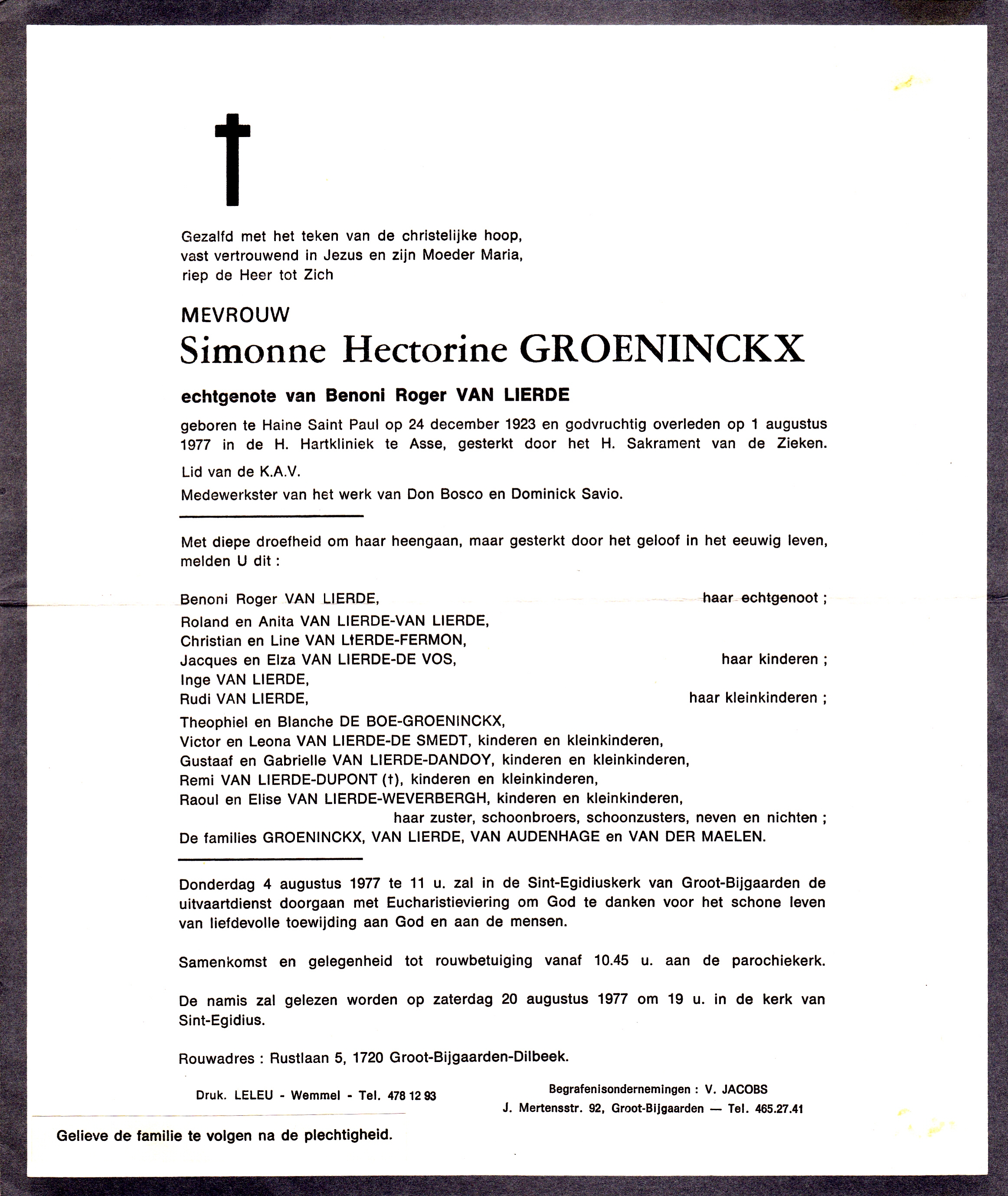 Groeninckx Simonne Hectorine 