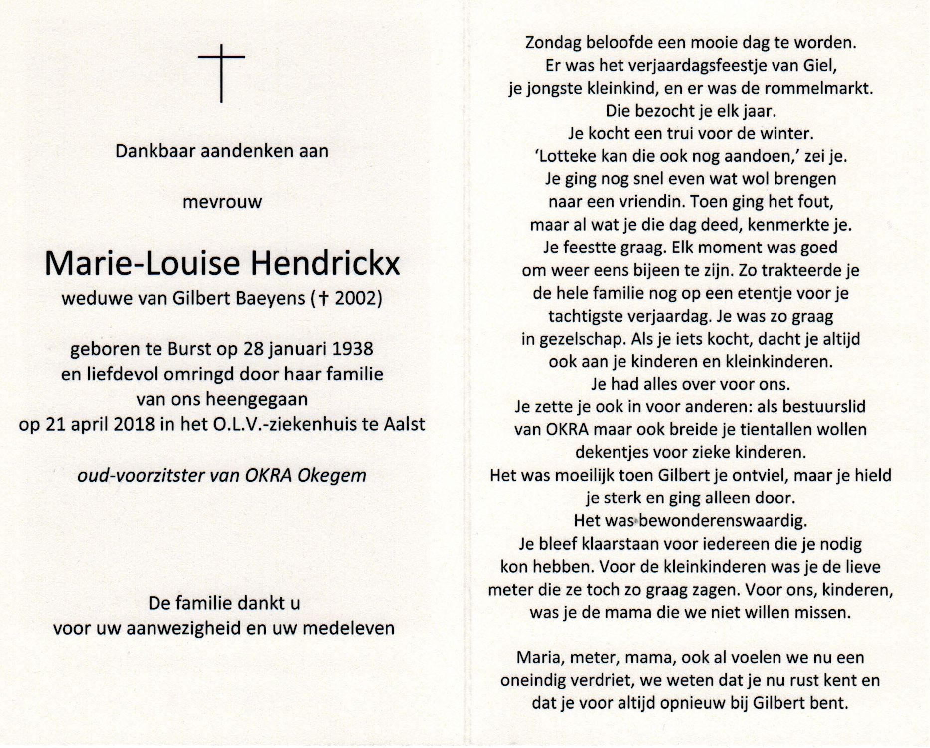 Hendrickx Marie-Louise