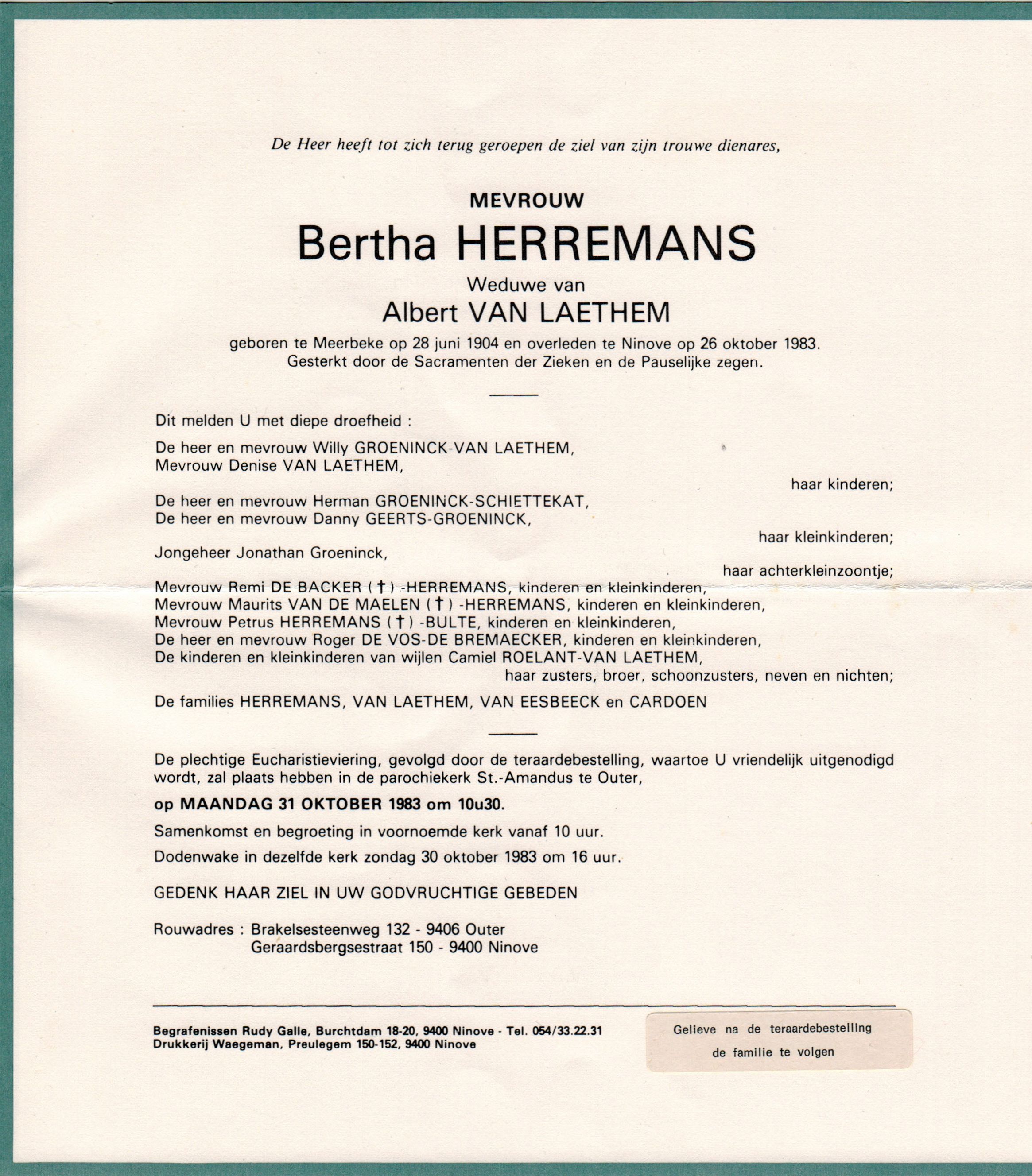Herremans Bertha 