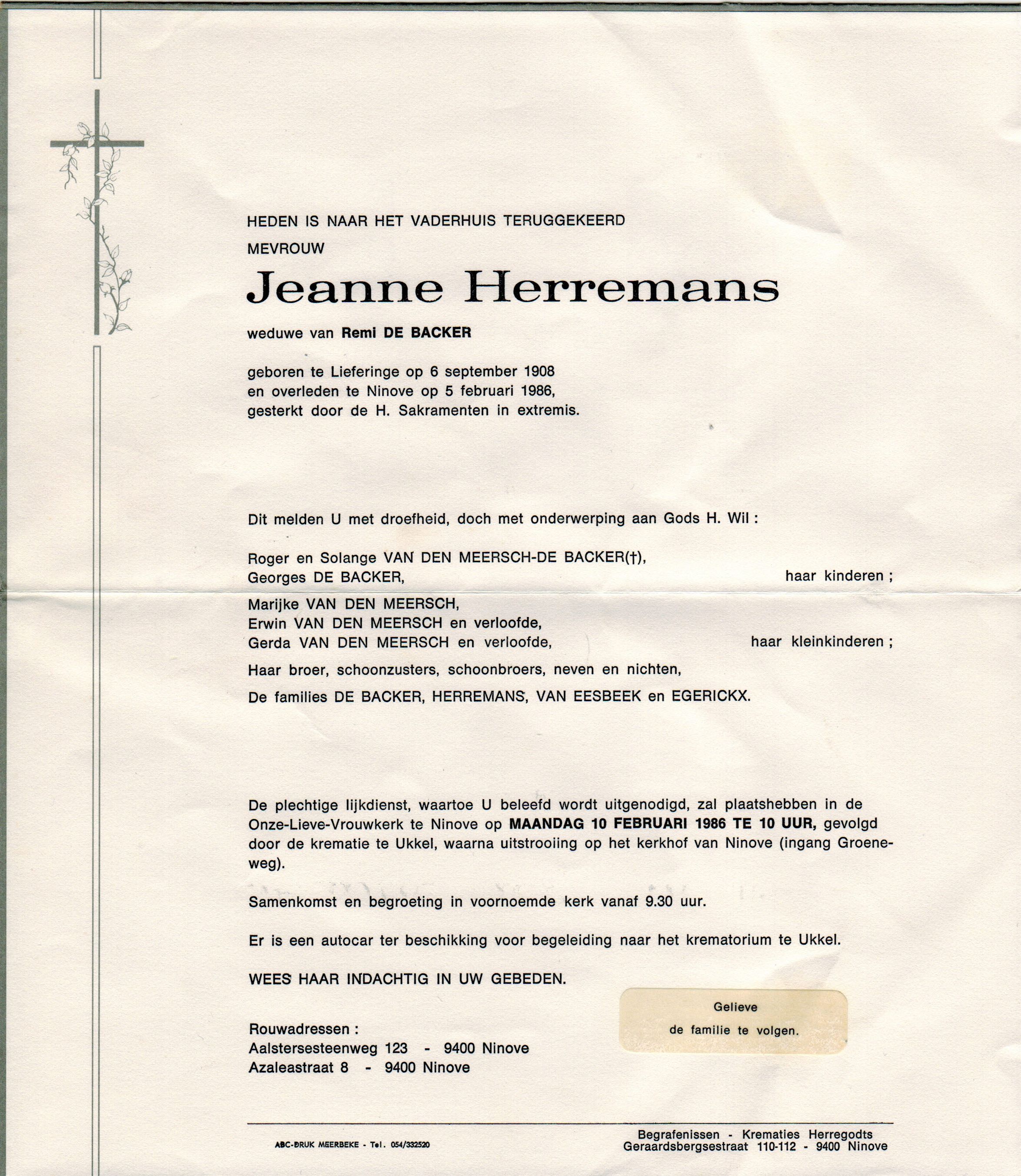 Herremans Jeanne 