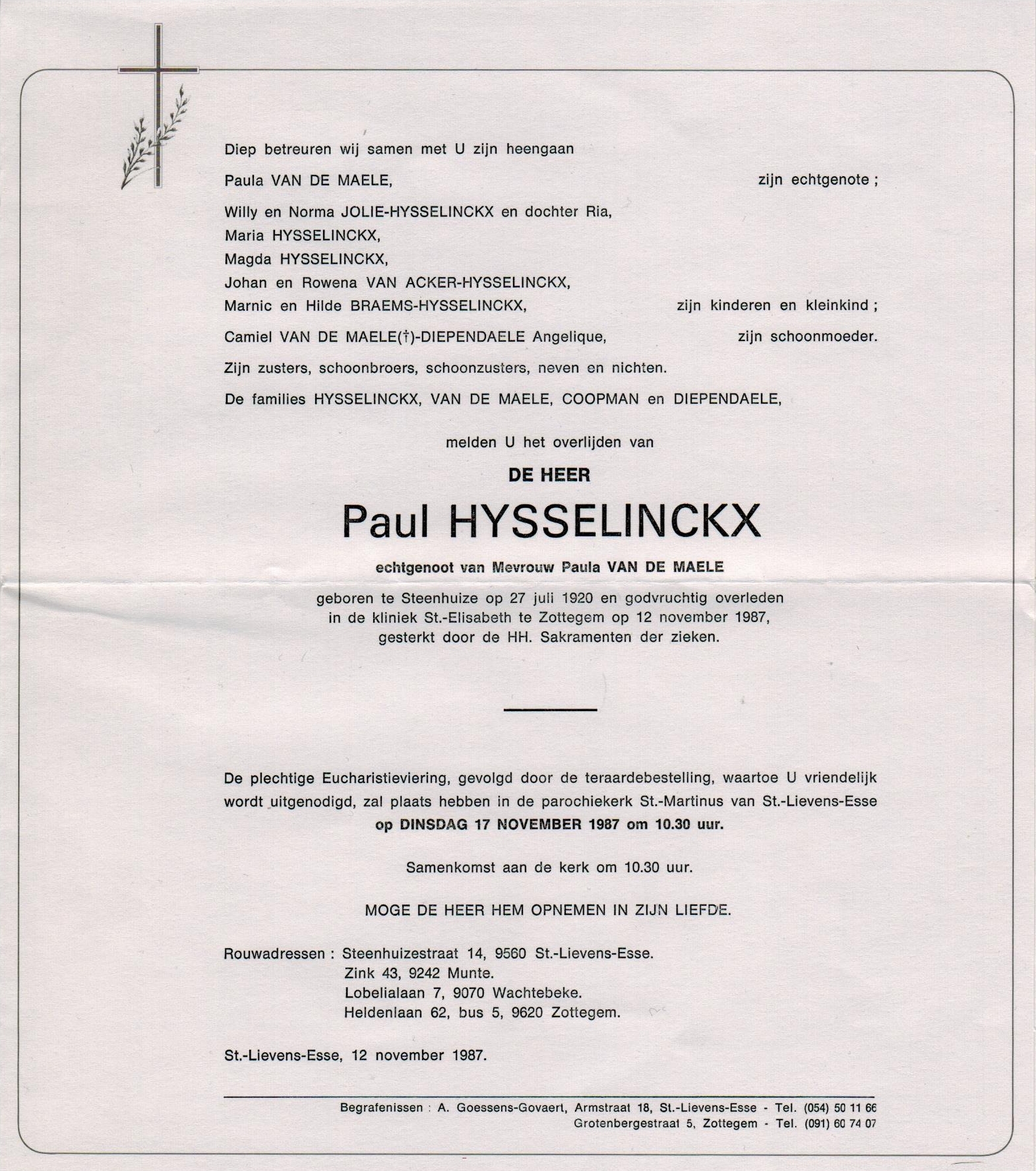 Hysselinckx Paul