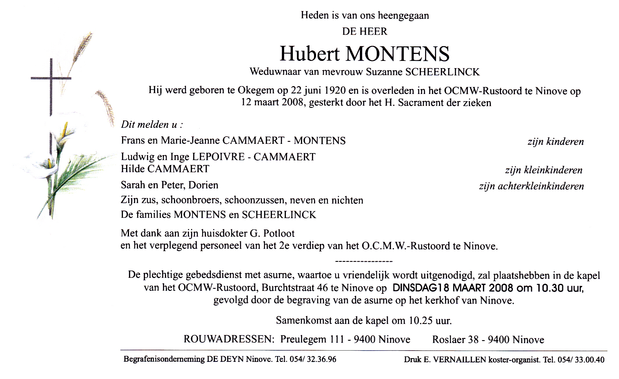 Montens Hubert  