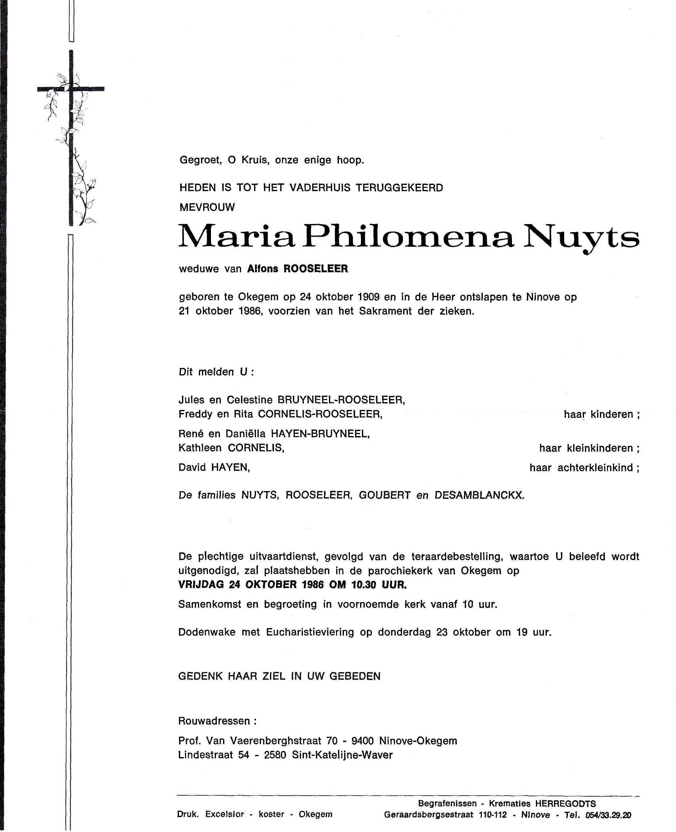 Nuyts Maria Philomena 