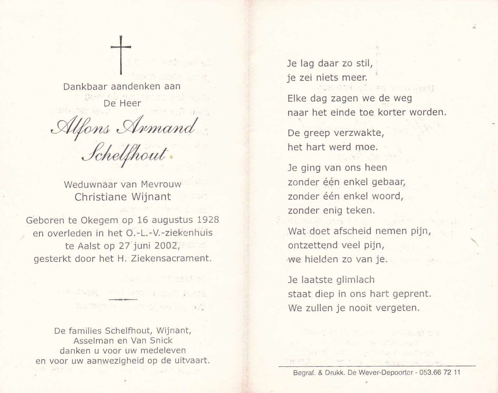 Schelfhout Alfons Armand