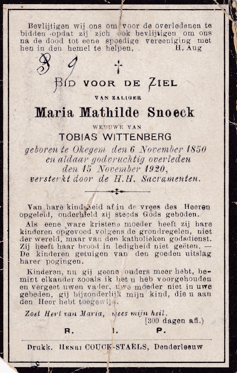 Snoeck Maria Mathilde