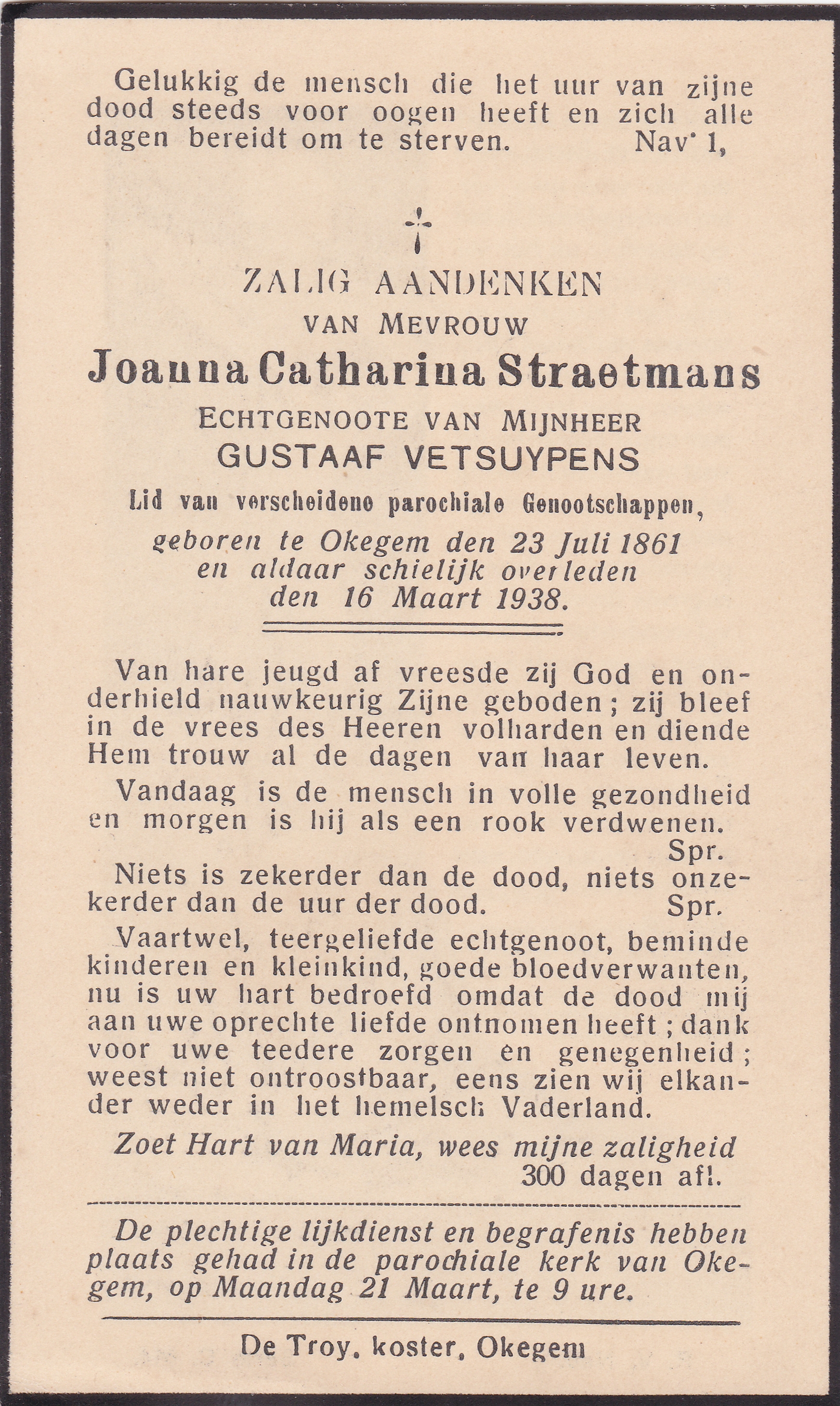Straetmans Joanna Catharina