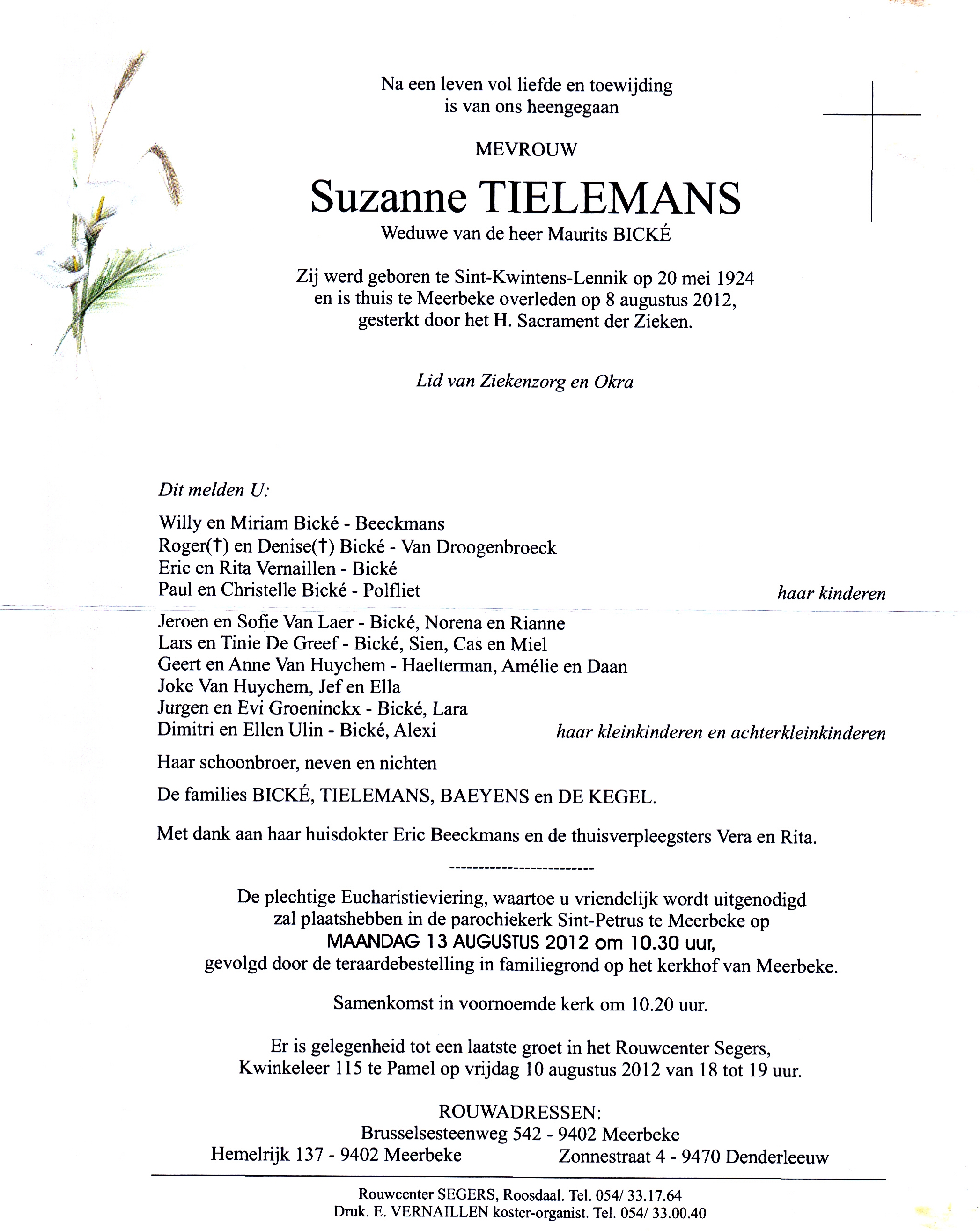 Tielemans Suzanne  