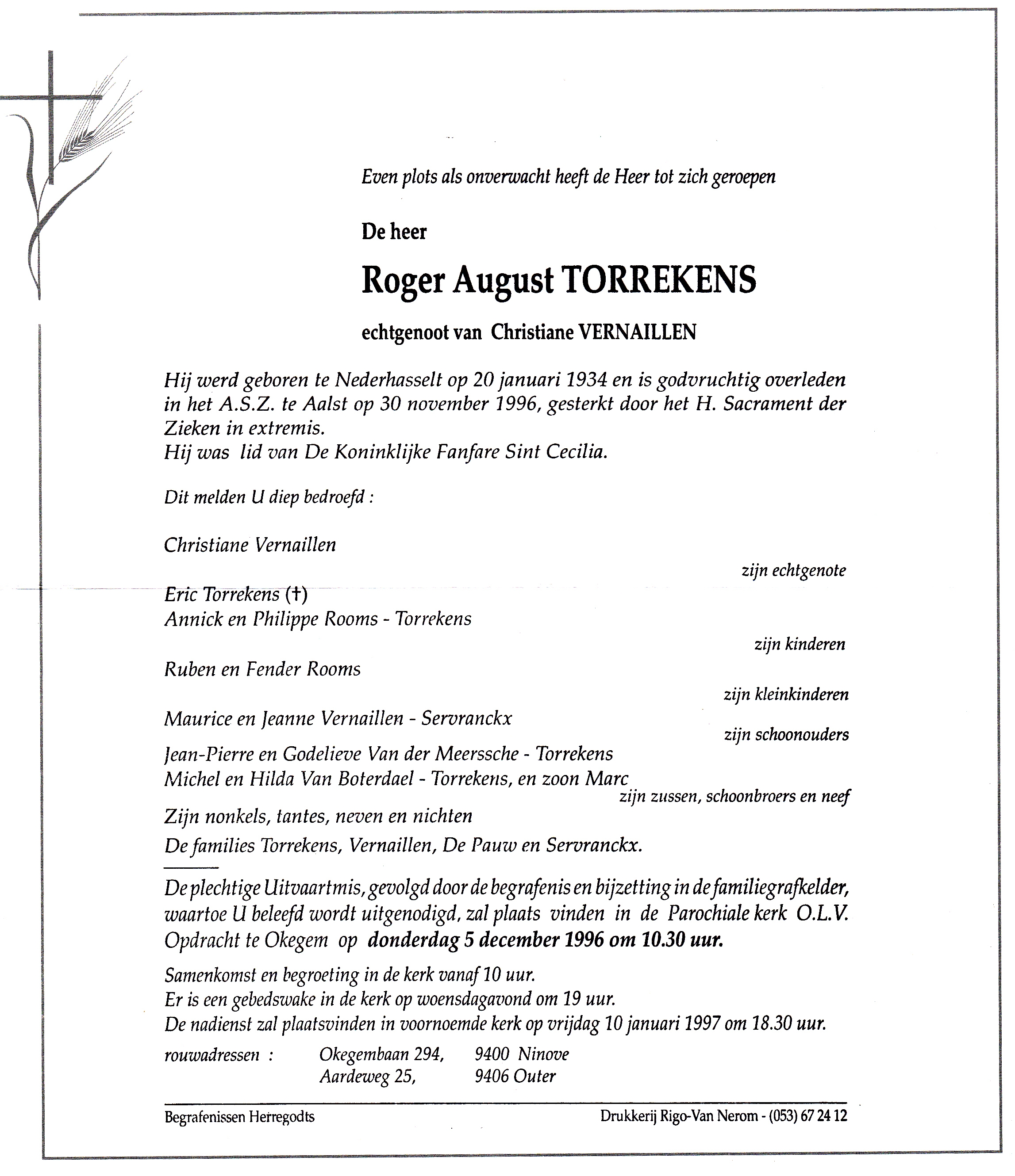 Torrekens Roger August
