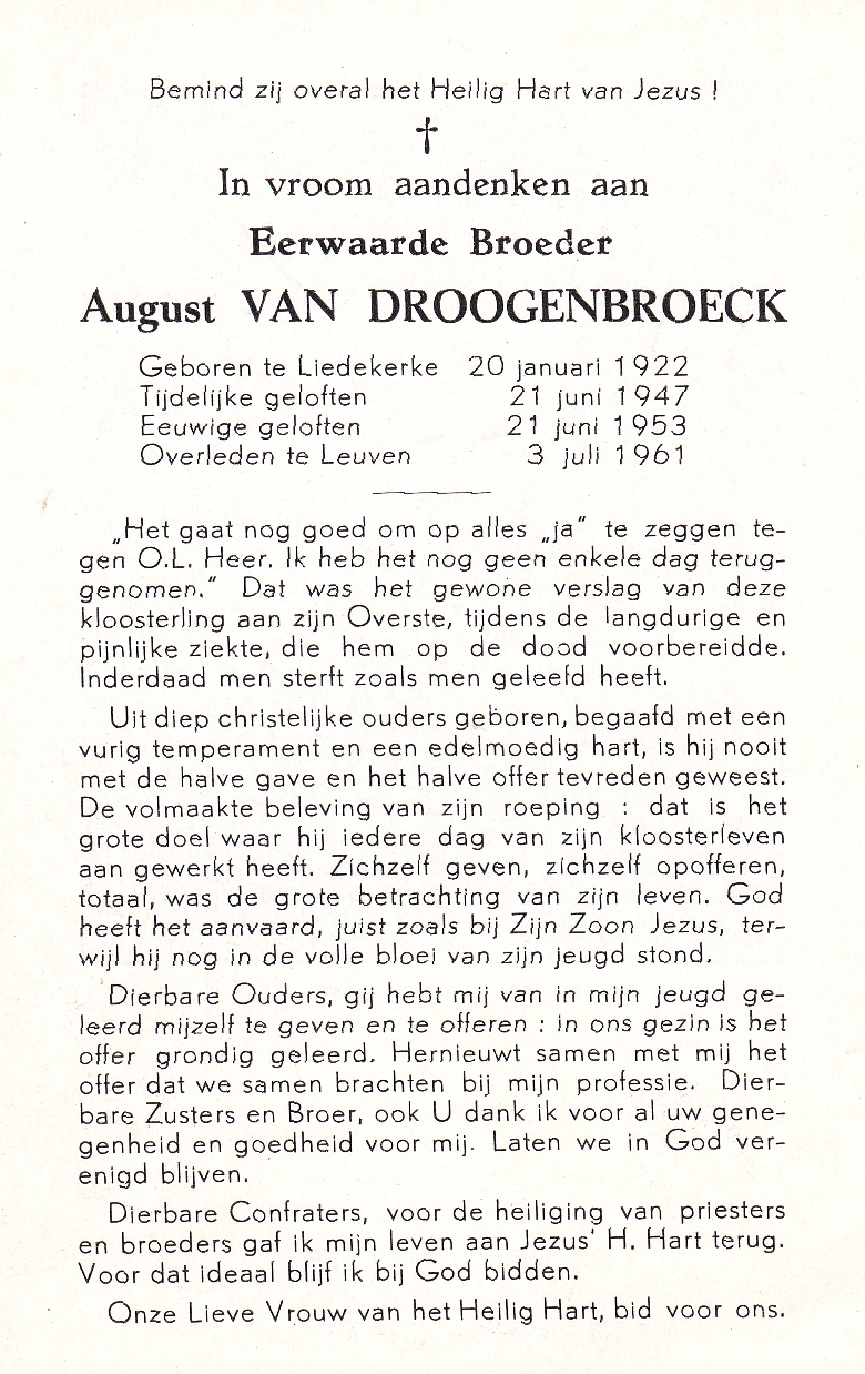 Van Droogenbroeck August