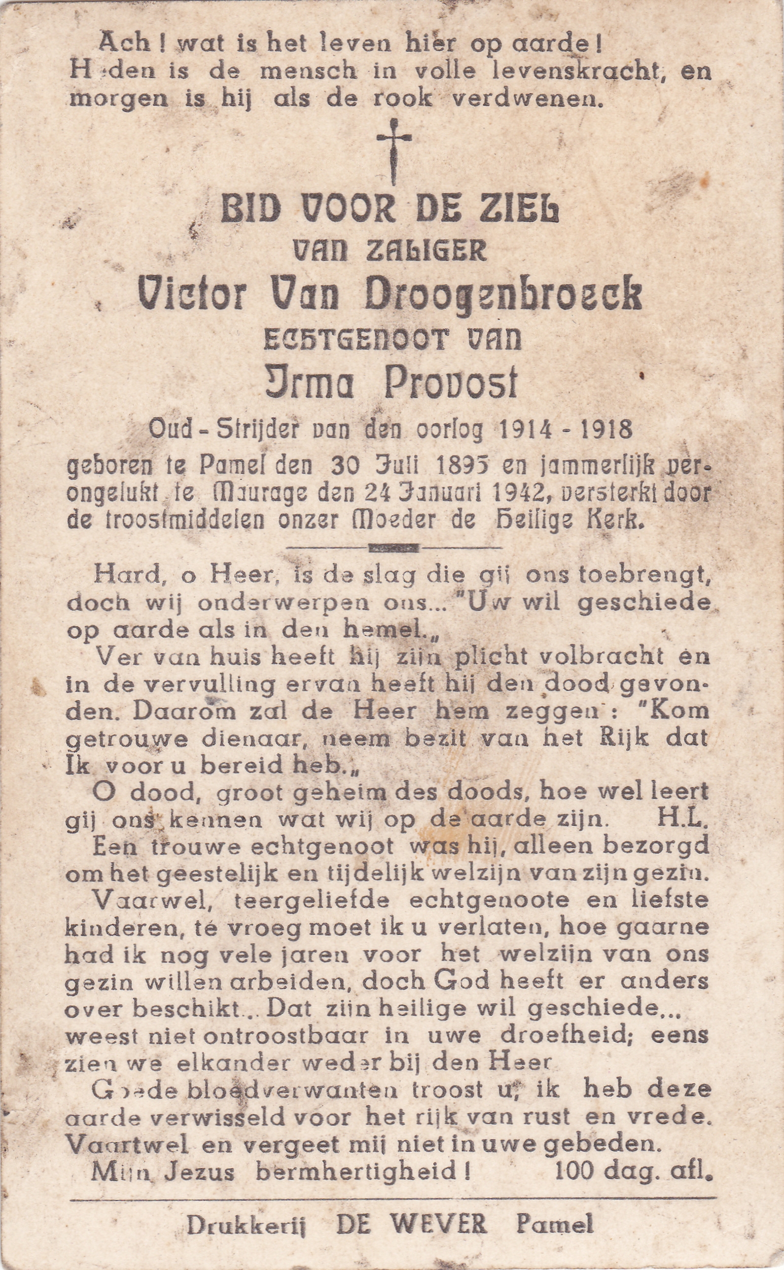Van Droogenbroeck Victor (x Provost)