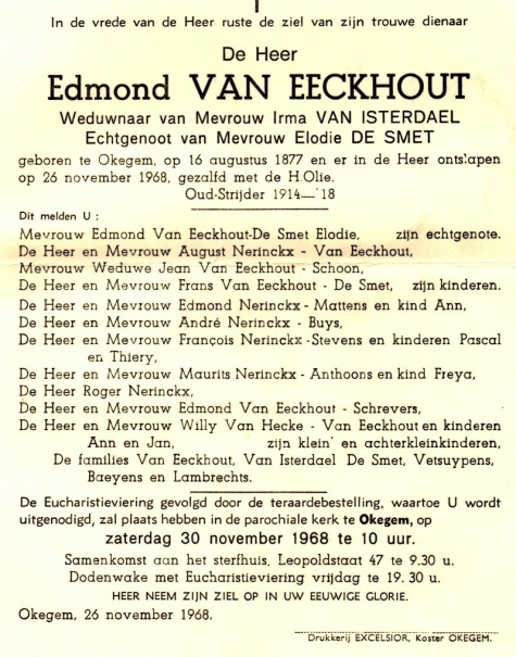 Van Eeckhout Edmond   