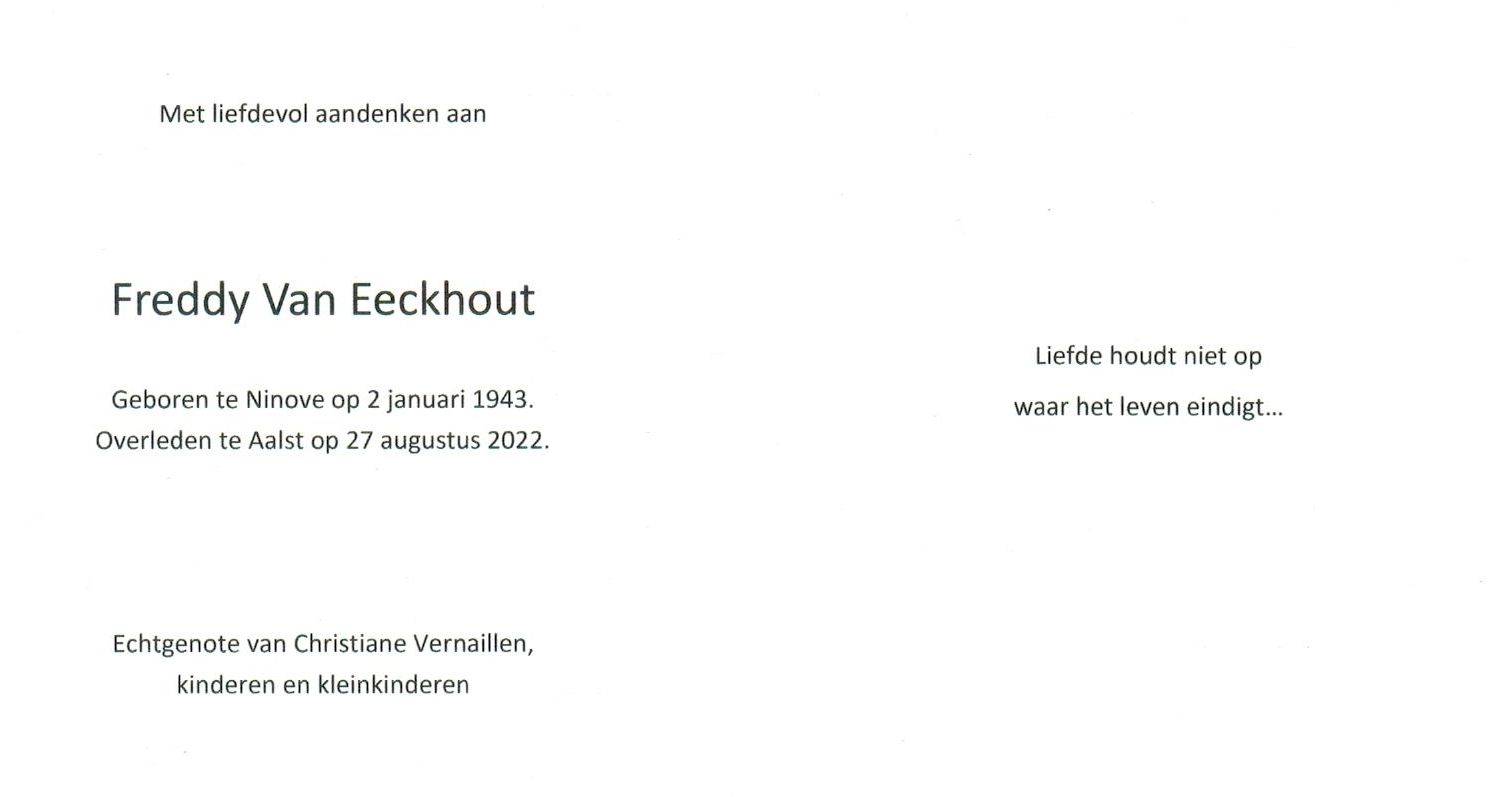 Van Eeckhout Freddy
