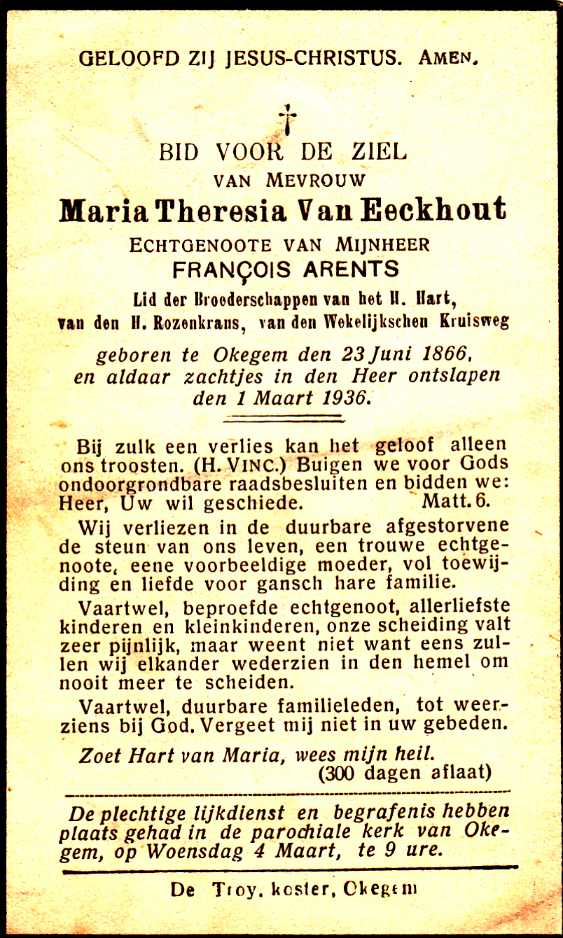 Van Eeckhout Maria Theresia