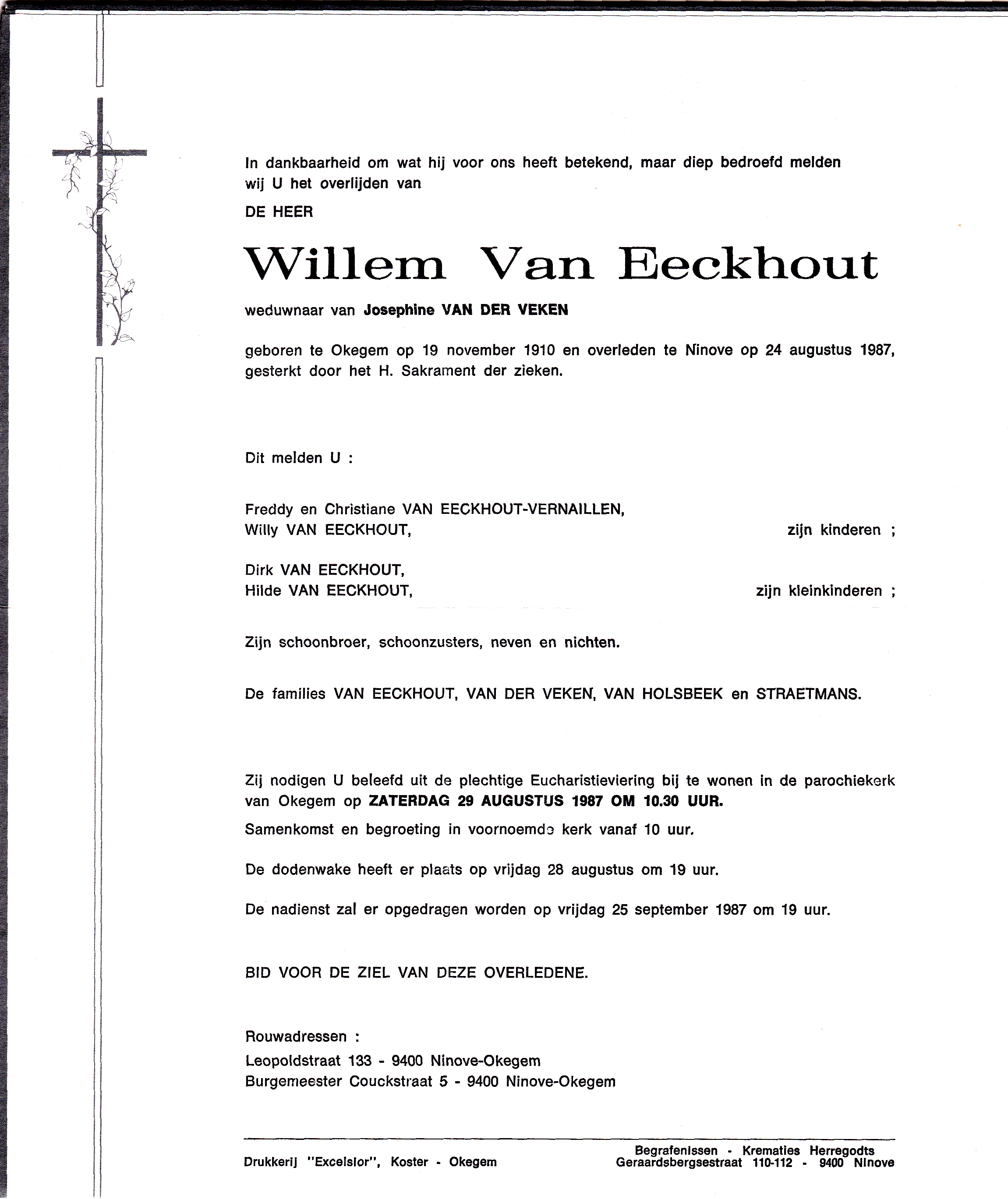 Van Eeckhout Willem  
