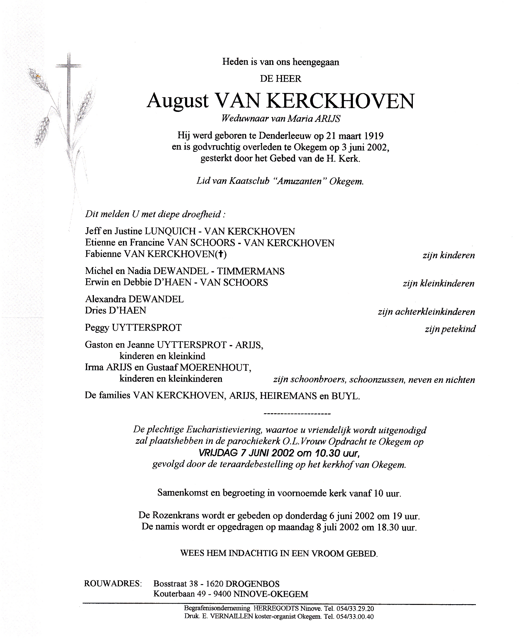 Van Kerckhoven August  