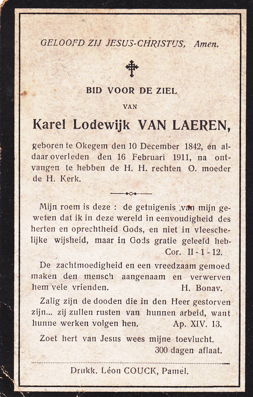 Van Laeren Karel Lodewijk