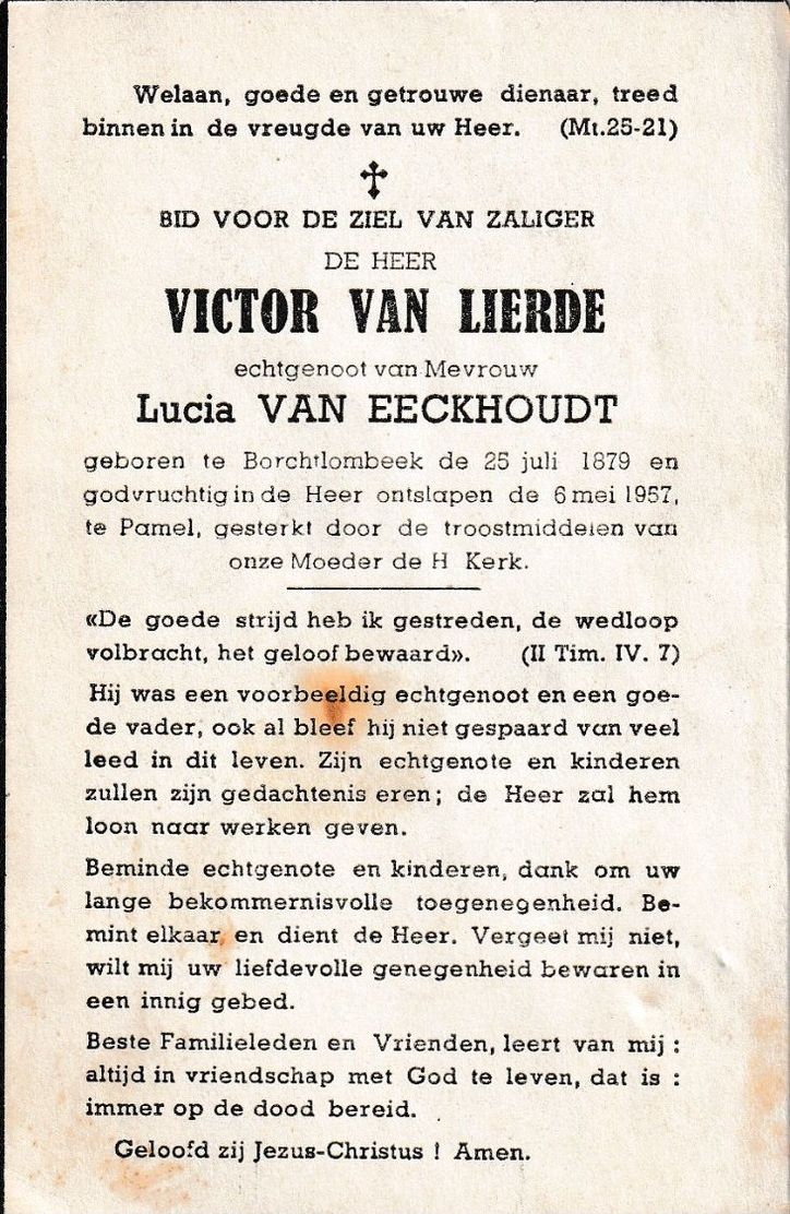Van Lierde Victor (x Van Eeckhoudt)