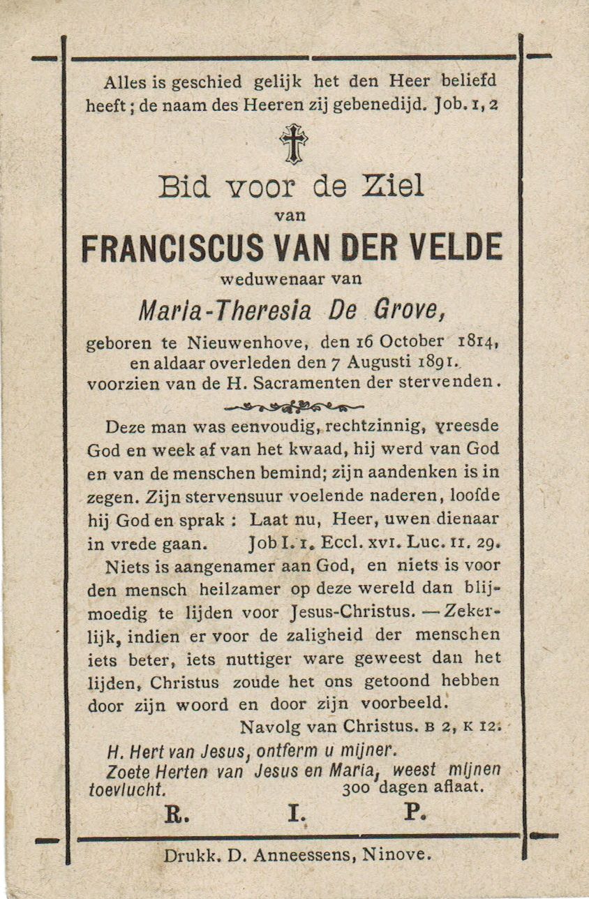 Van der Velde Franciscus