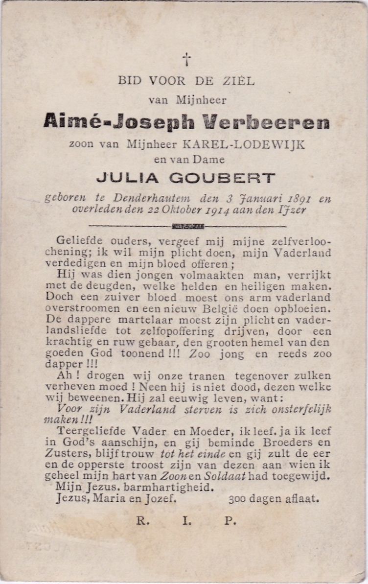 Verbeeren Aimé Joseph