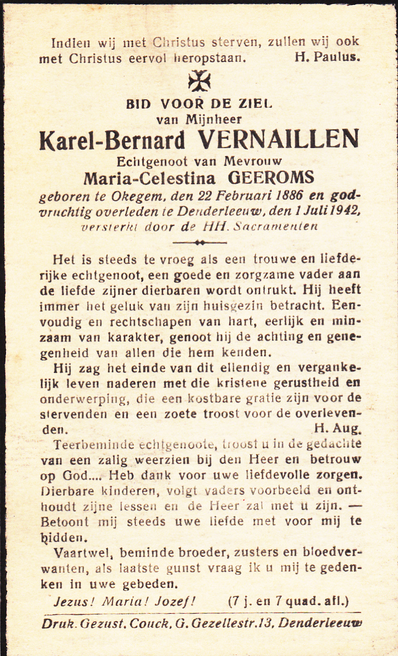 Vernaillen Karel Bernard