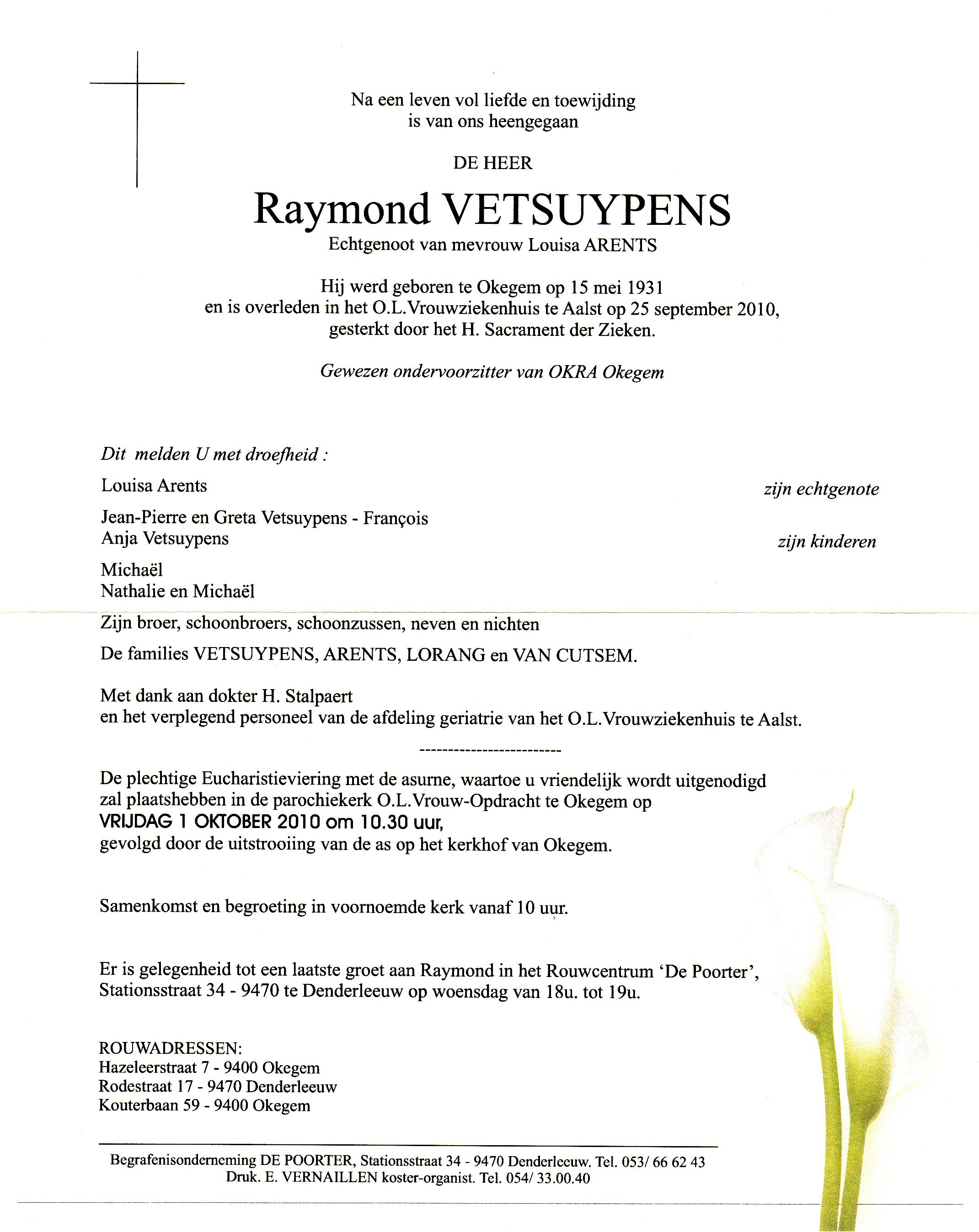 Vetsuypens Raymond  