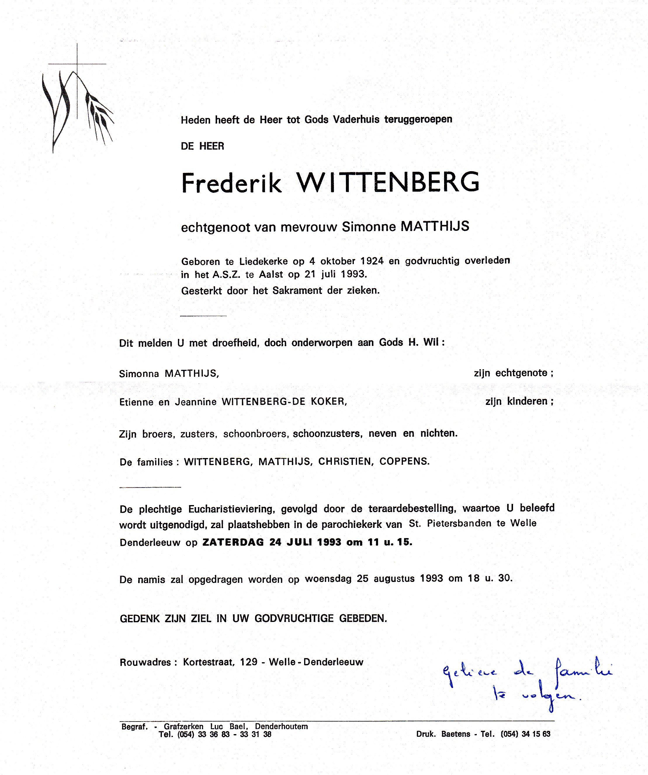 Wittenberg Frederik  