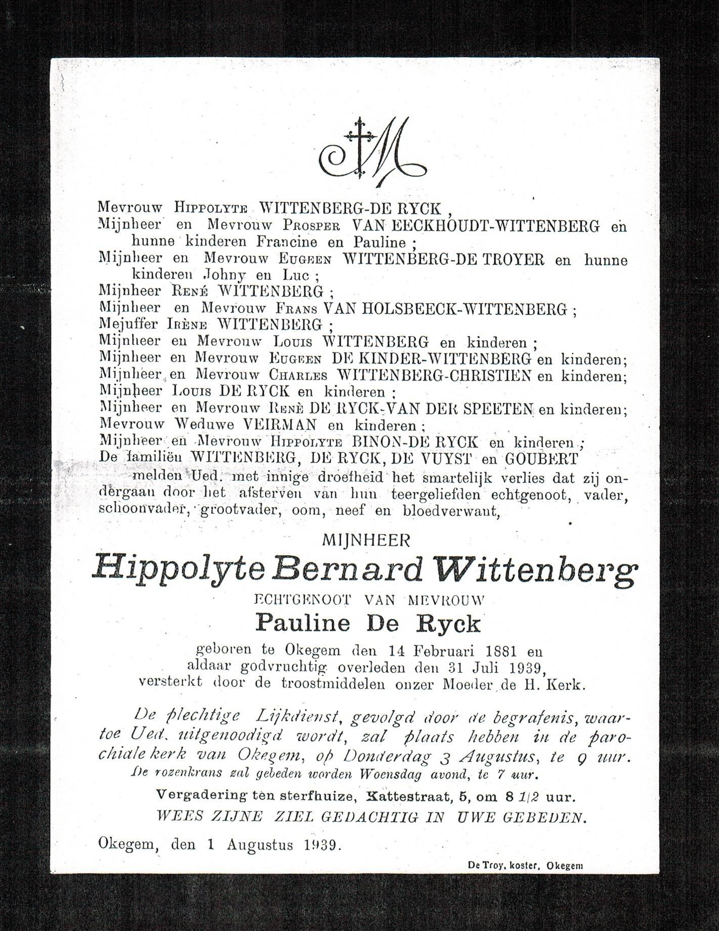 Wittenberg Hippolyte Bernard  