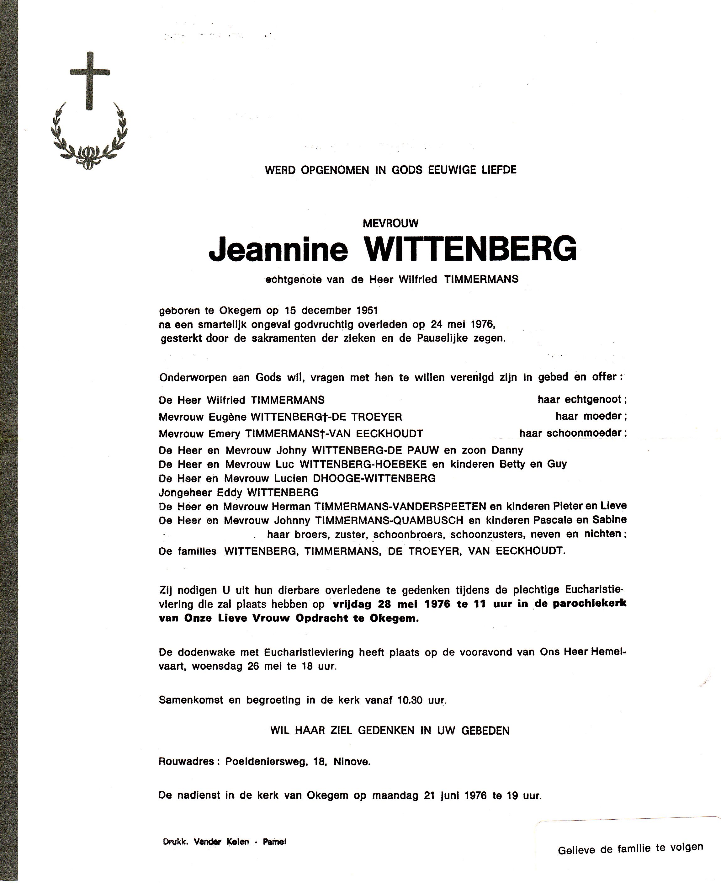 Wittenberg Jeannine  