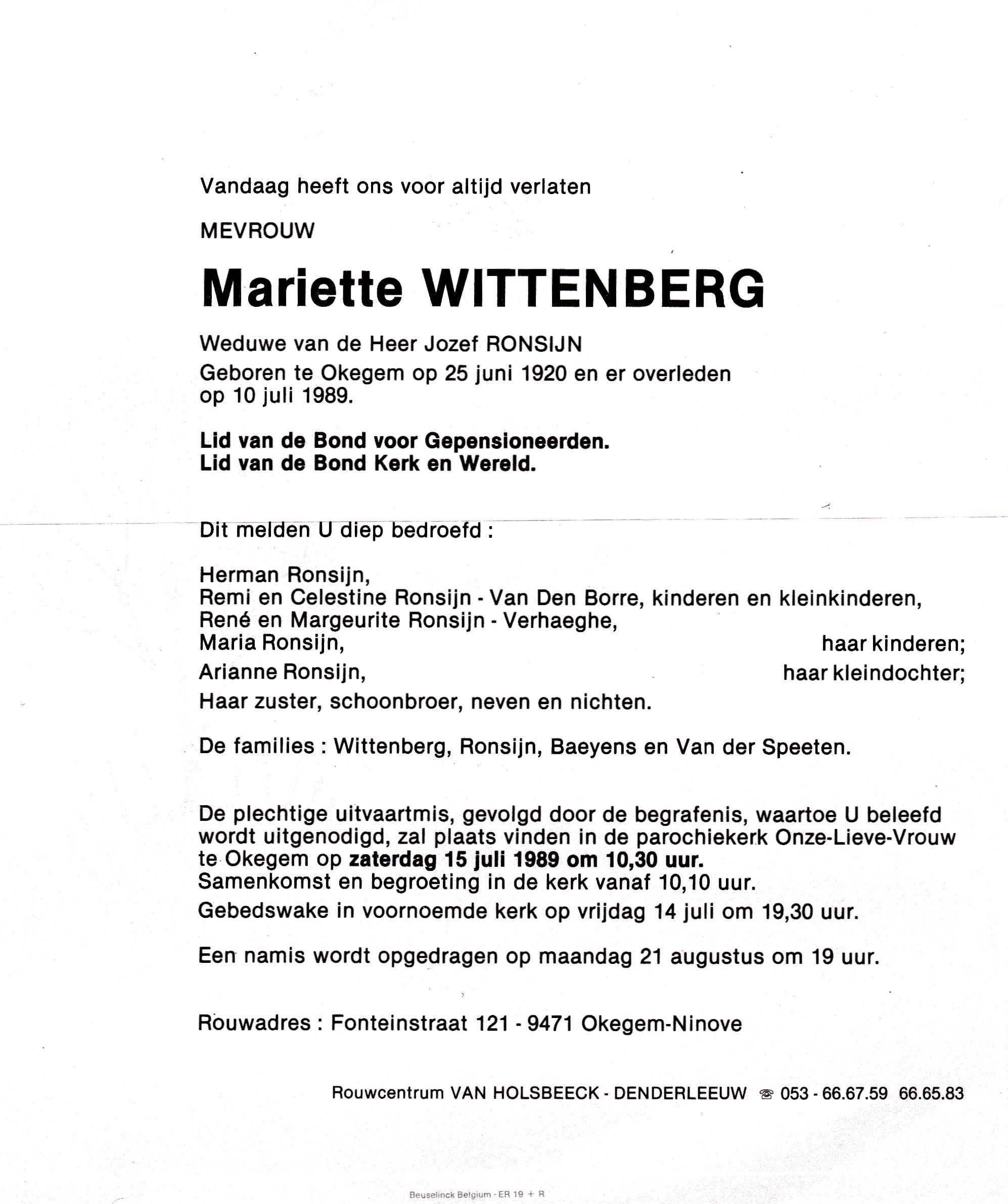 Wittenberg Mariette  