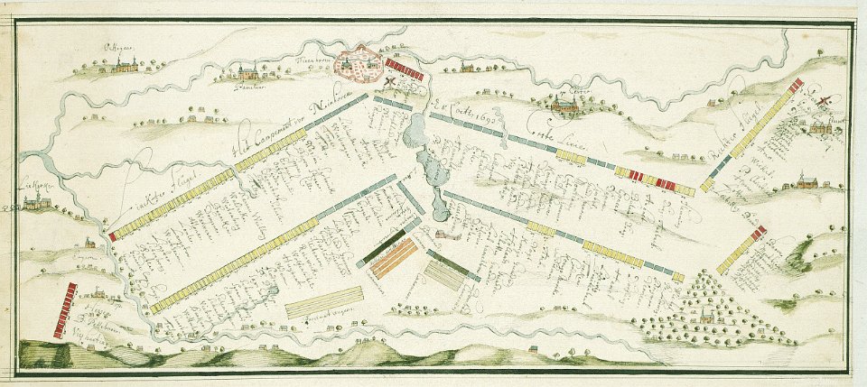 1692 - Okegem en omgeving - Kampementen - Hessisches Staatsarchiv Marburg