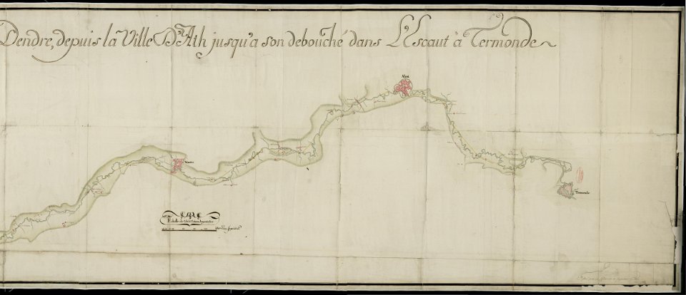 1766 (Ca.) - De Dender - Kanalisatie - Van Ath tot Dendermonde